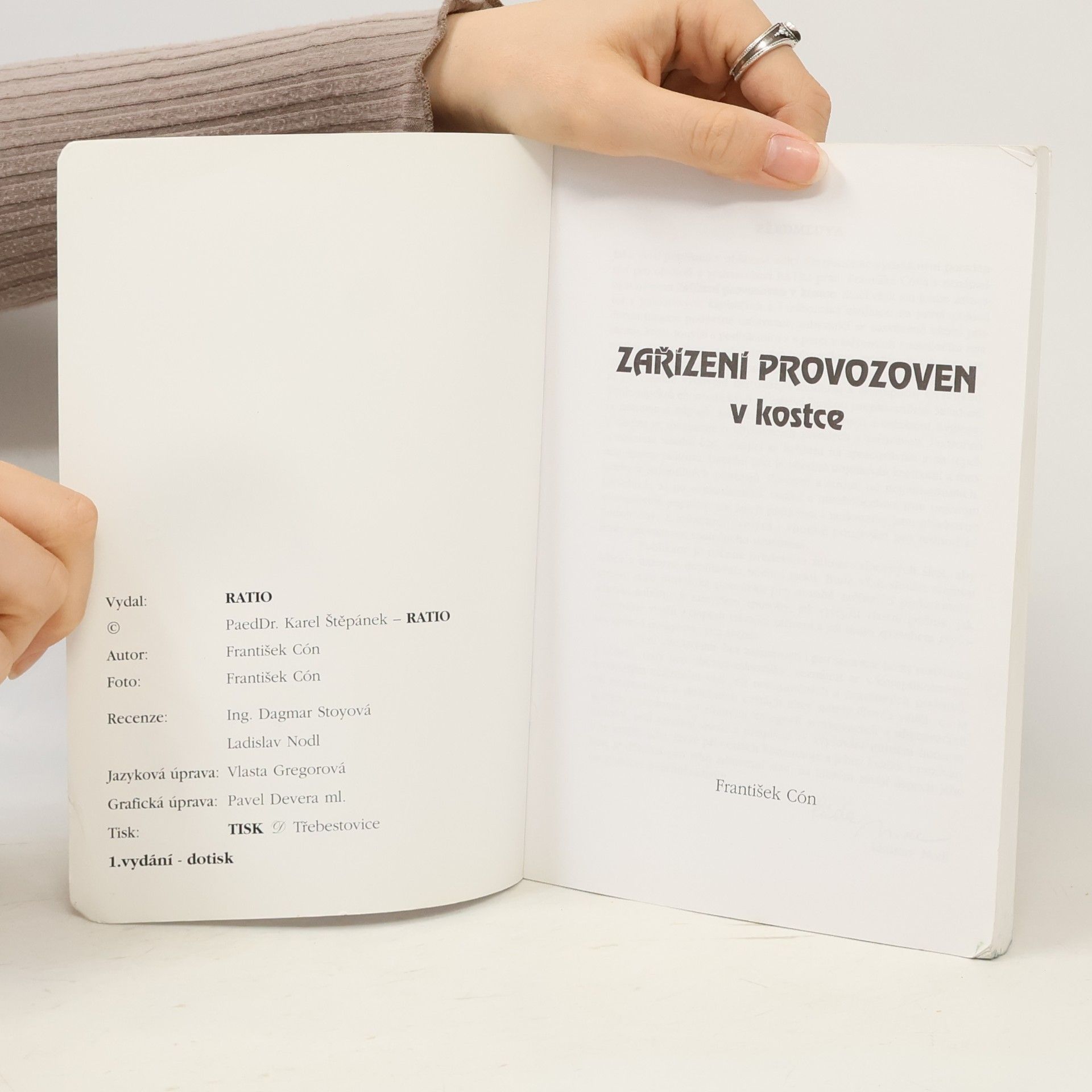 František Cón Gastronomie. Zařízení provozoven v kostce