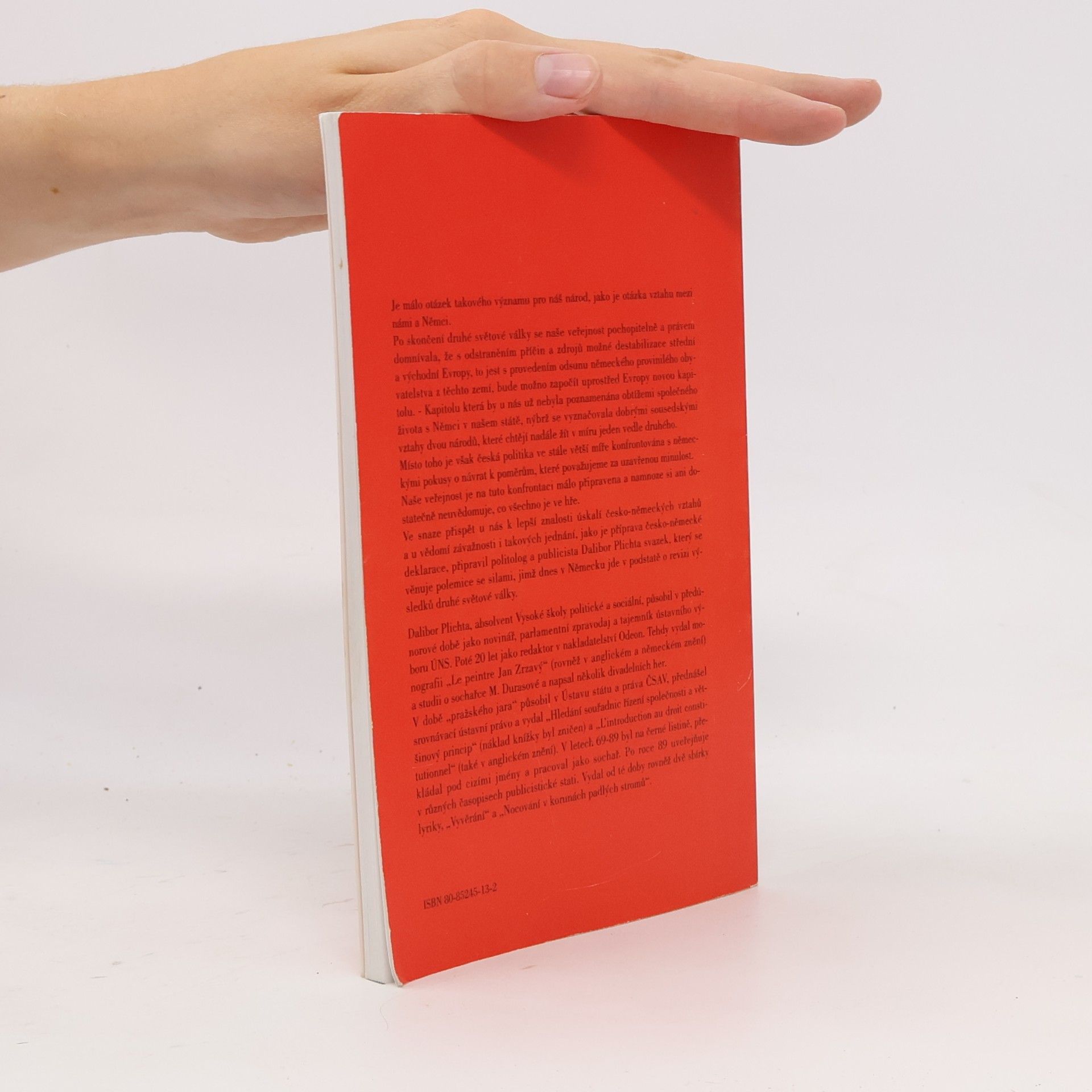 Dalibor Plichta Nesmířenost a nesmiřitelnost německé politiky