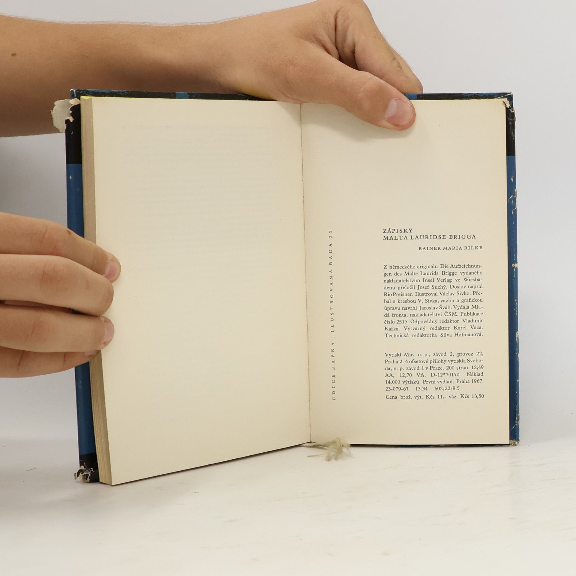 Rainer Maria Rilke Zápisky Malta Lauridse Brigga