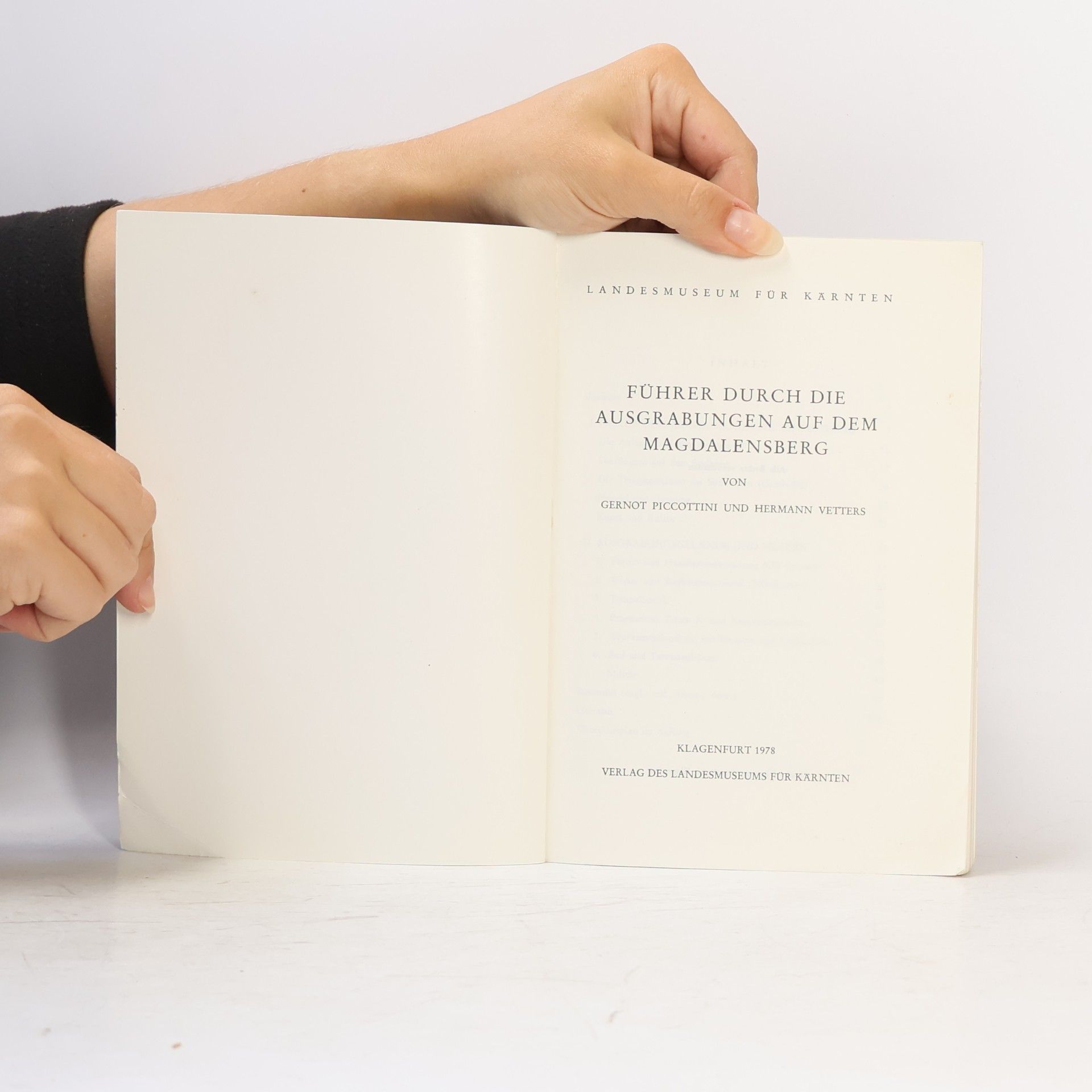 Various authors Führer durch die Ausgrabungen auf dem Magdalensberg