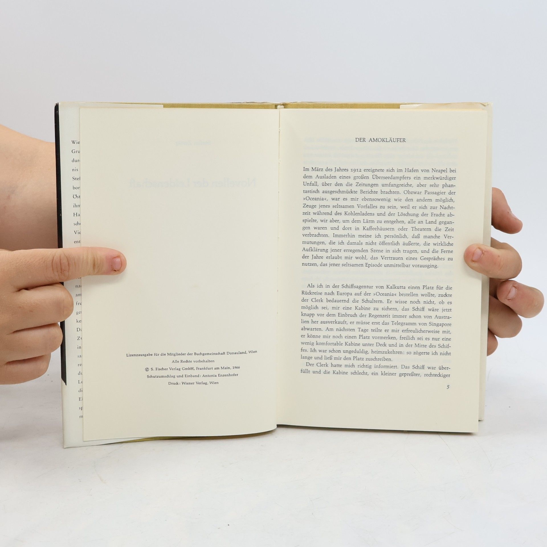 Stefan Zweig Novellen der Leidenschaft