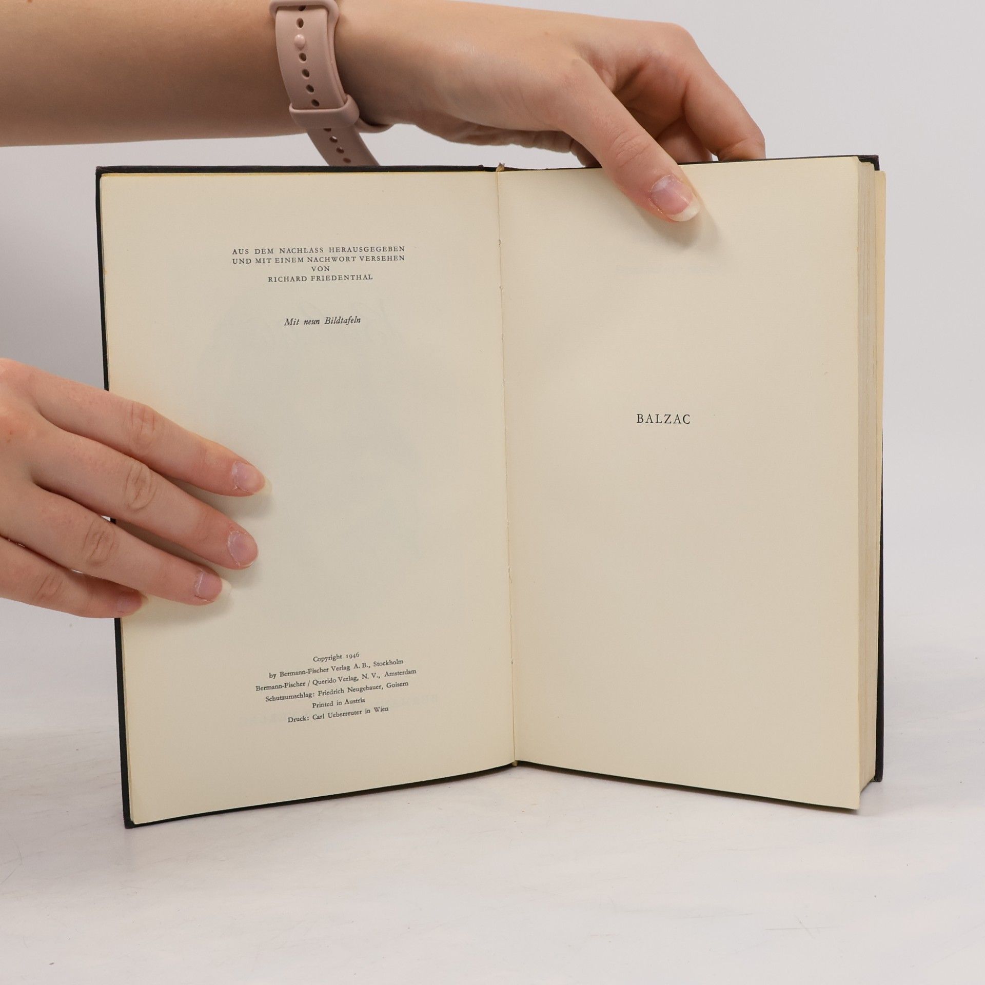 Richard Friedenthal Balzac
