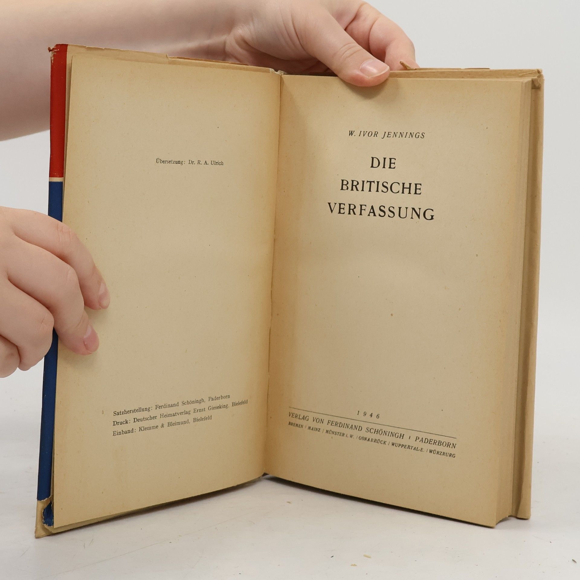 W. Ivor Jennings Die britische Verfassung