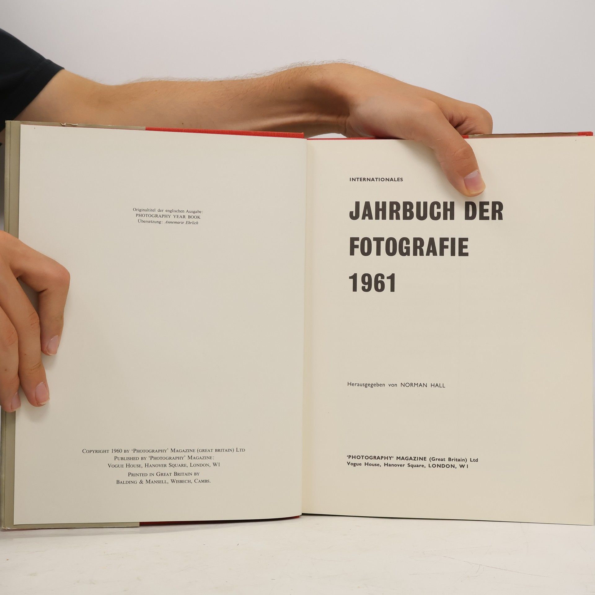 Norman Hall Jahrbuch der Fotografie 1961