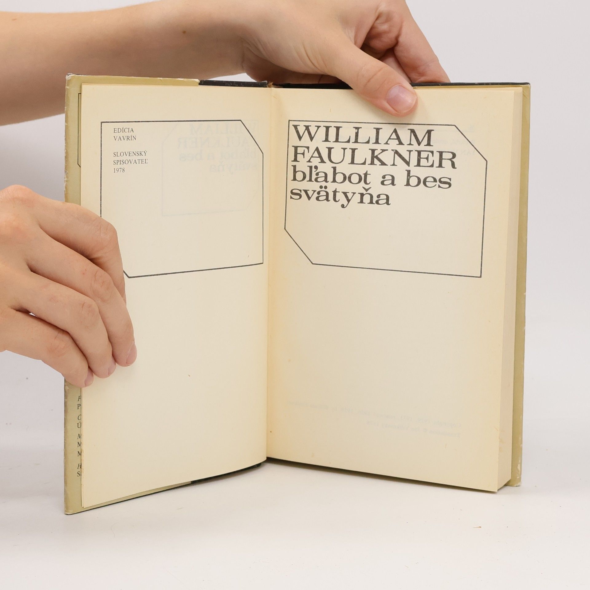 William Faulkner Bľabot a bes; Svätyňa