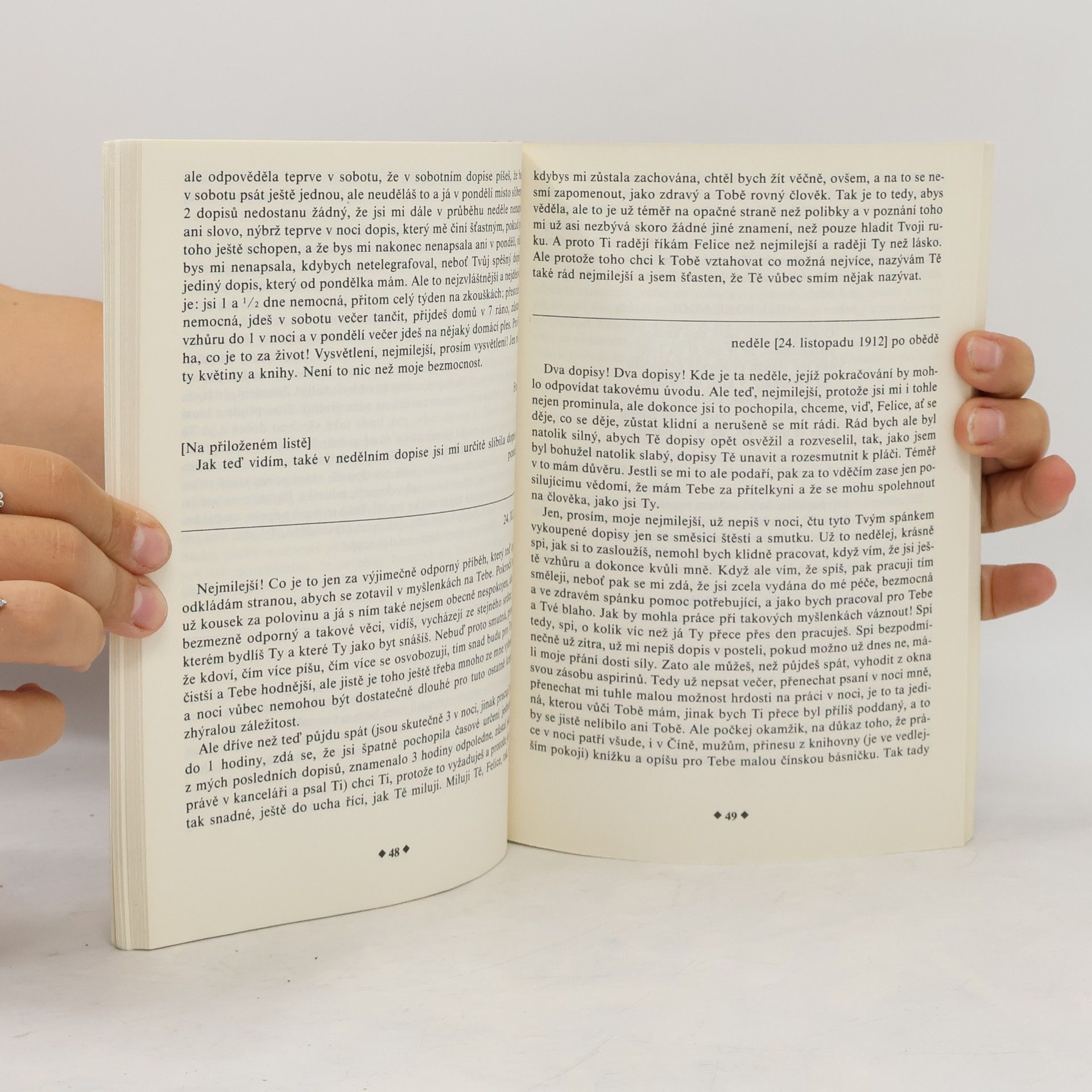 Franz Kafka Dopisy Felici: Výběr z listů