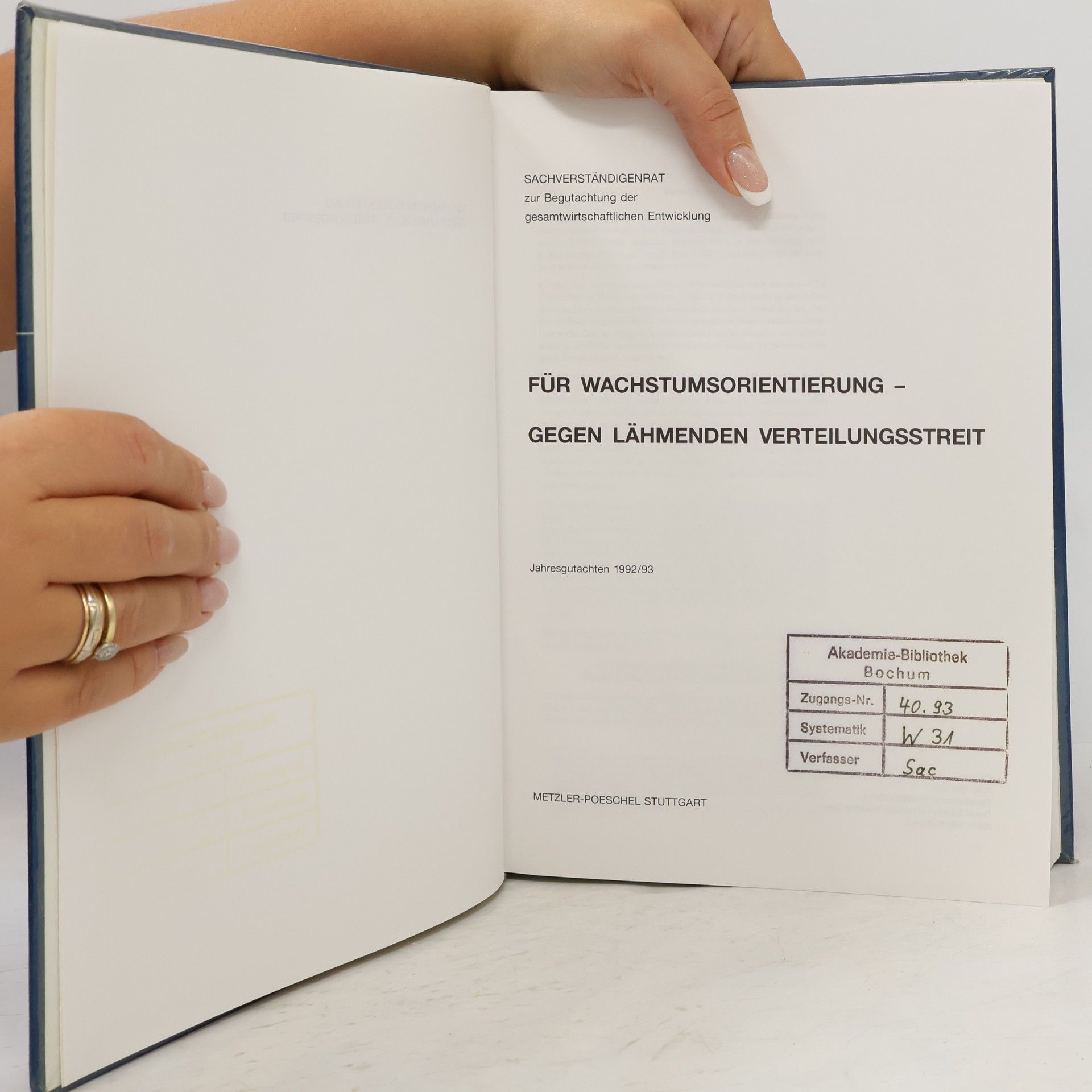 Autorenkollektiv Für Wachstumsorientierung--gegen lähmenden Verteilungsstreit