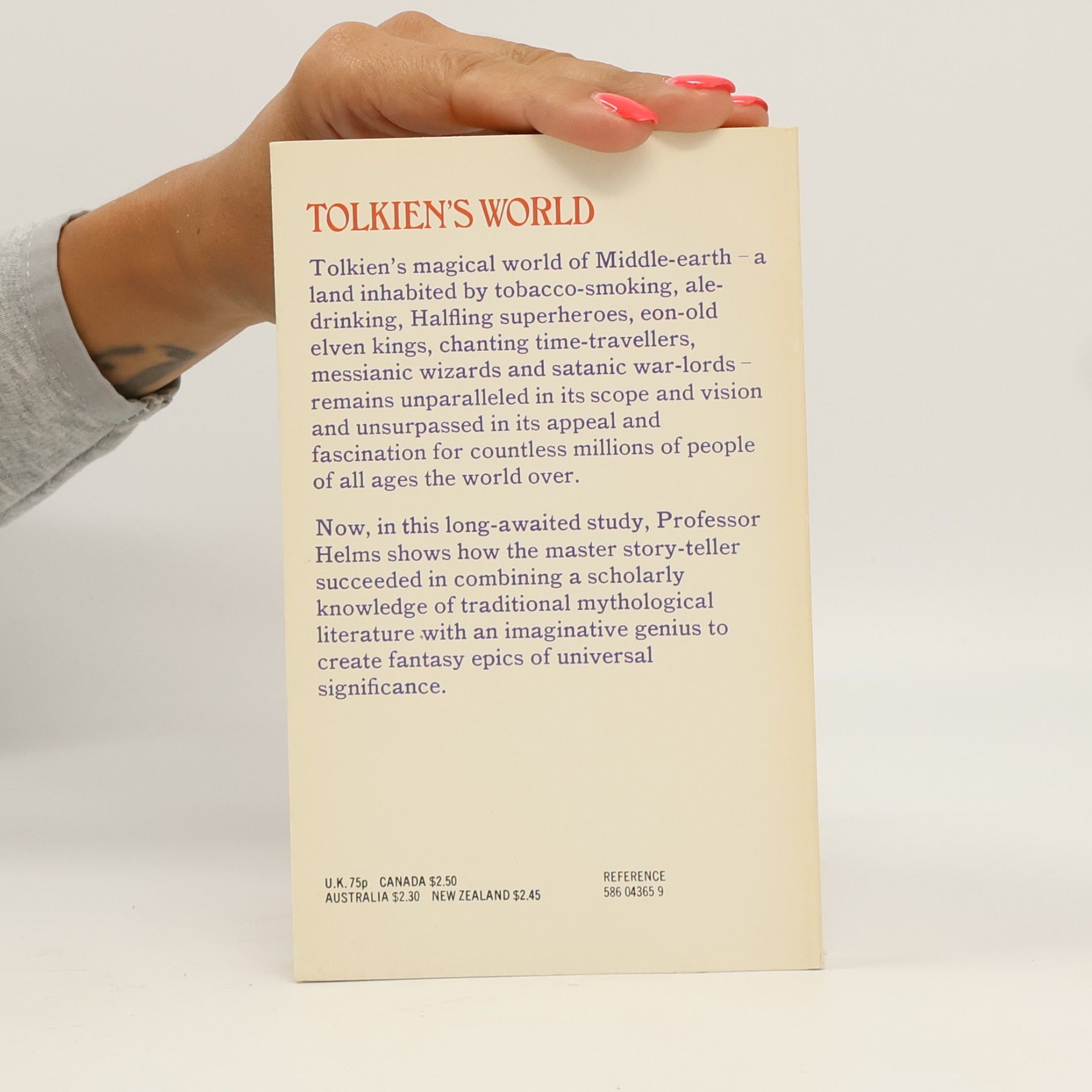 Randel Helms Myth, Magic and Meaning in Tolkien's World
