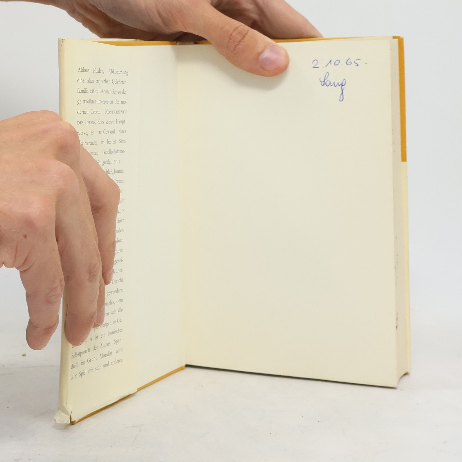 Aldous Huxley Kontrapunkt des Lebens