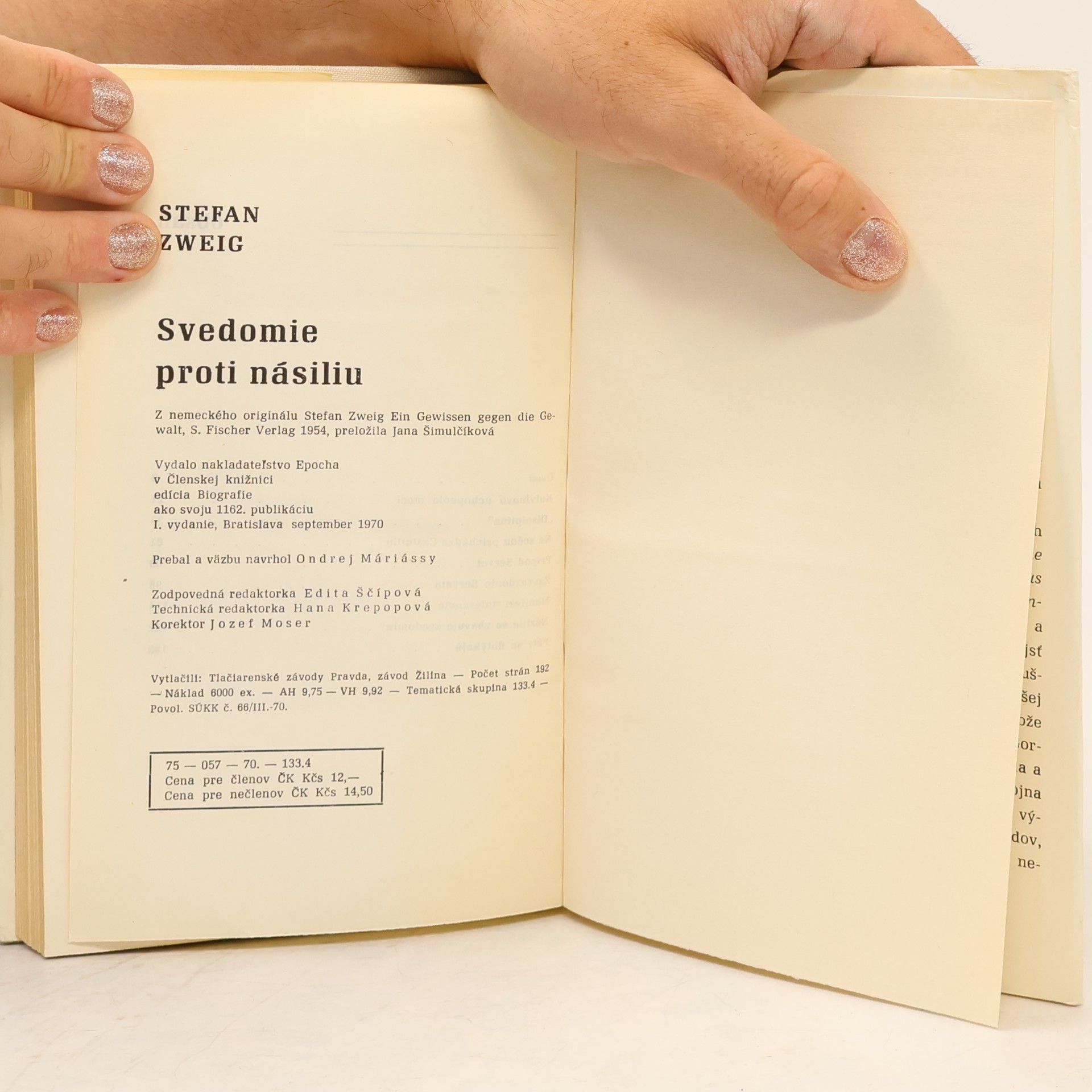 Stefan Zweig Svedomie proti násiliu