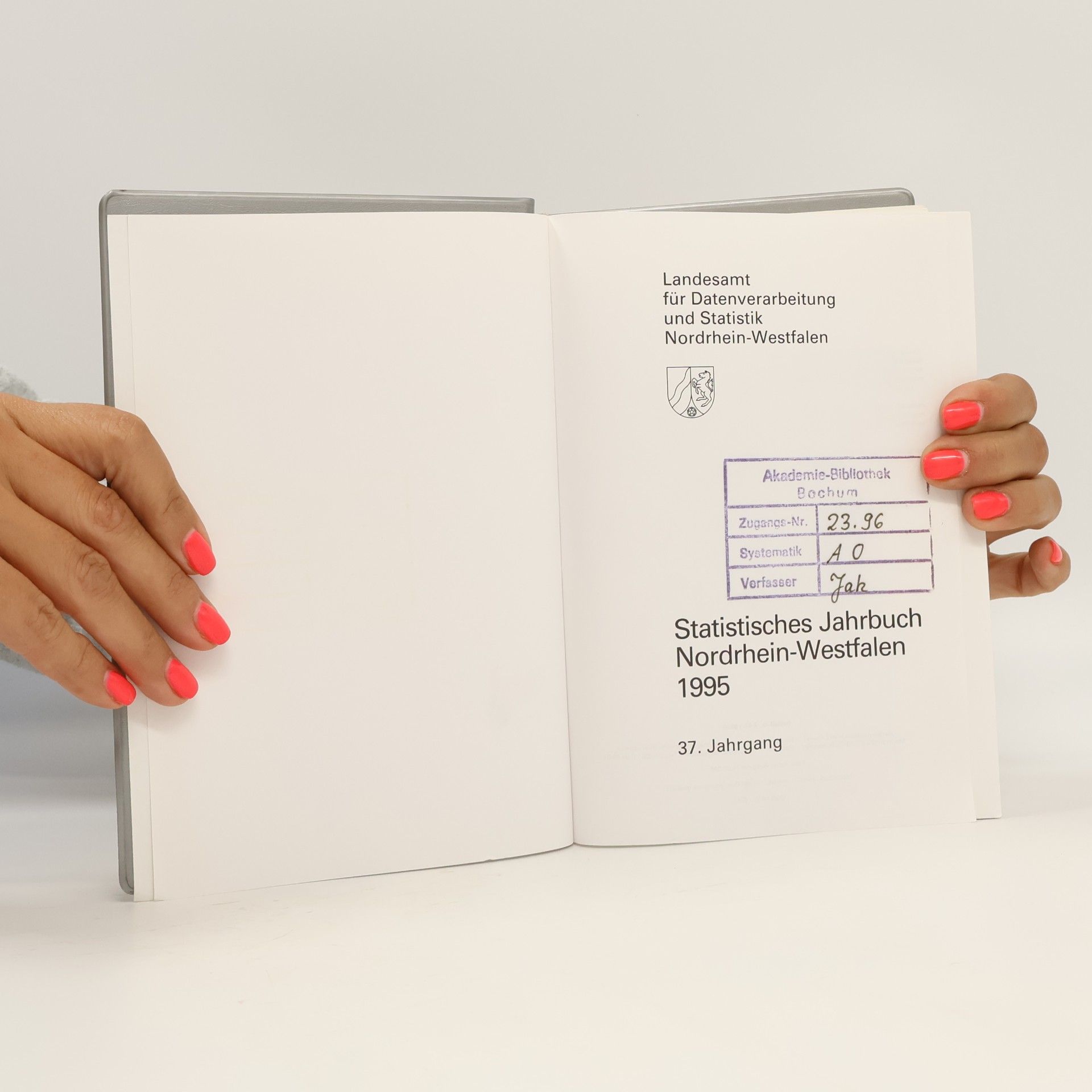 kolektiv Statistisches Jahrbuch Nordrhein-Westfalen 1995