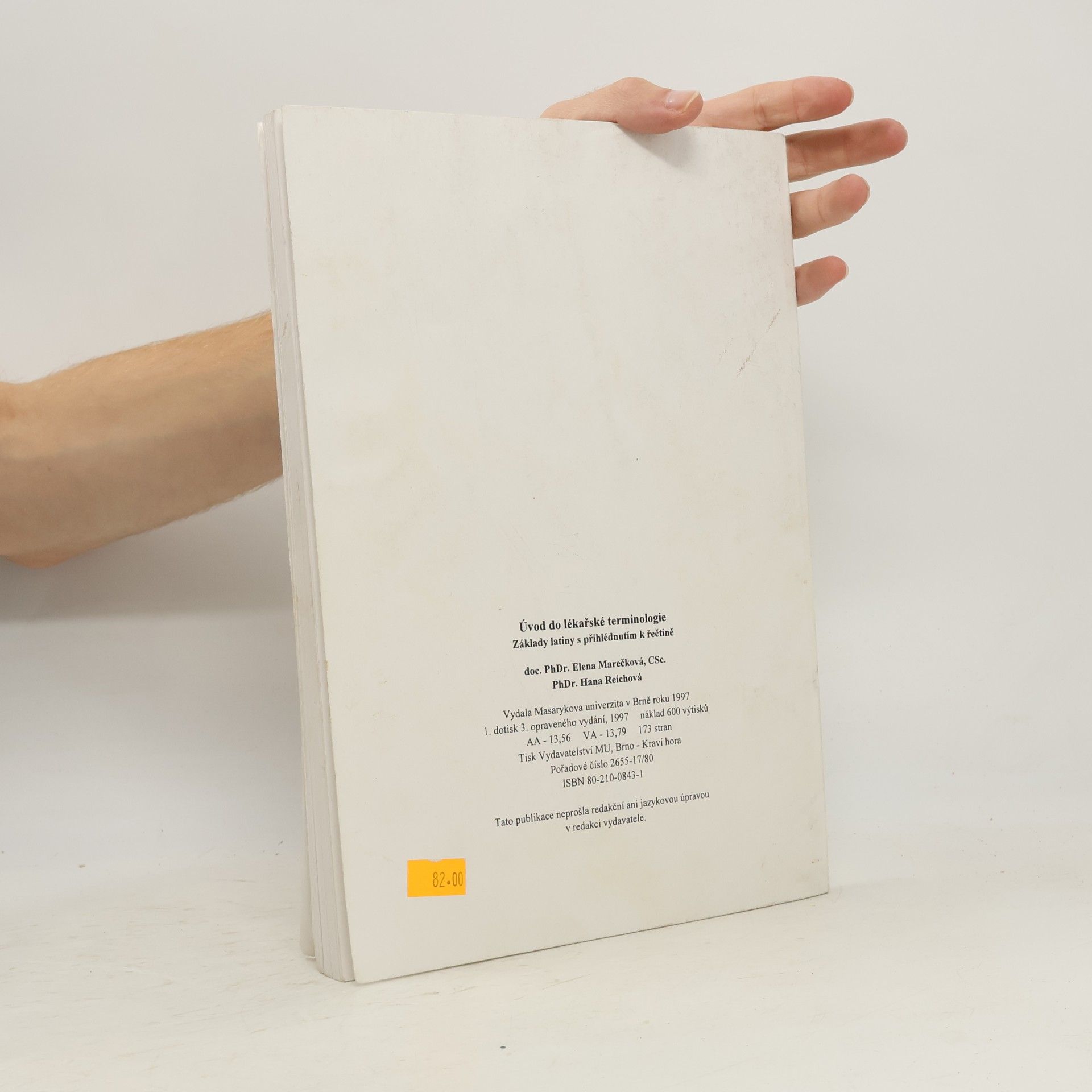Elena Marečková Úvod do lékařské terminologie