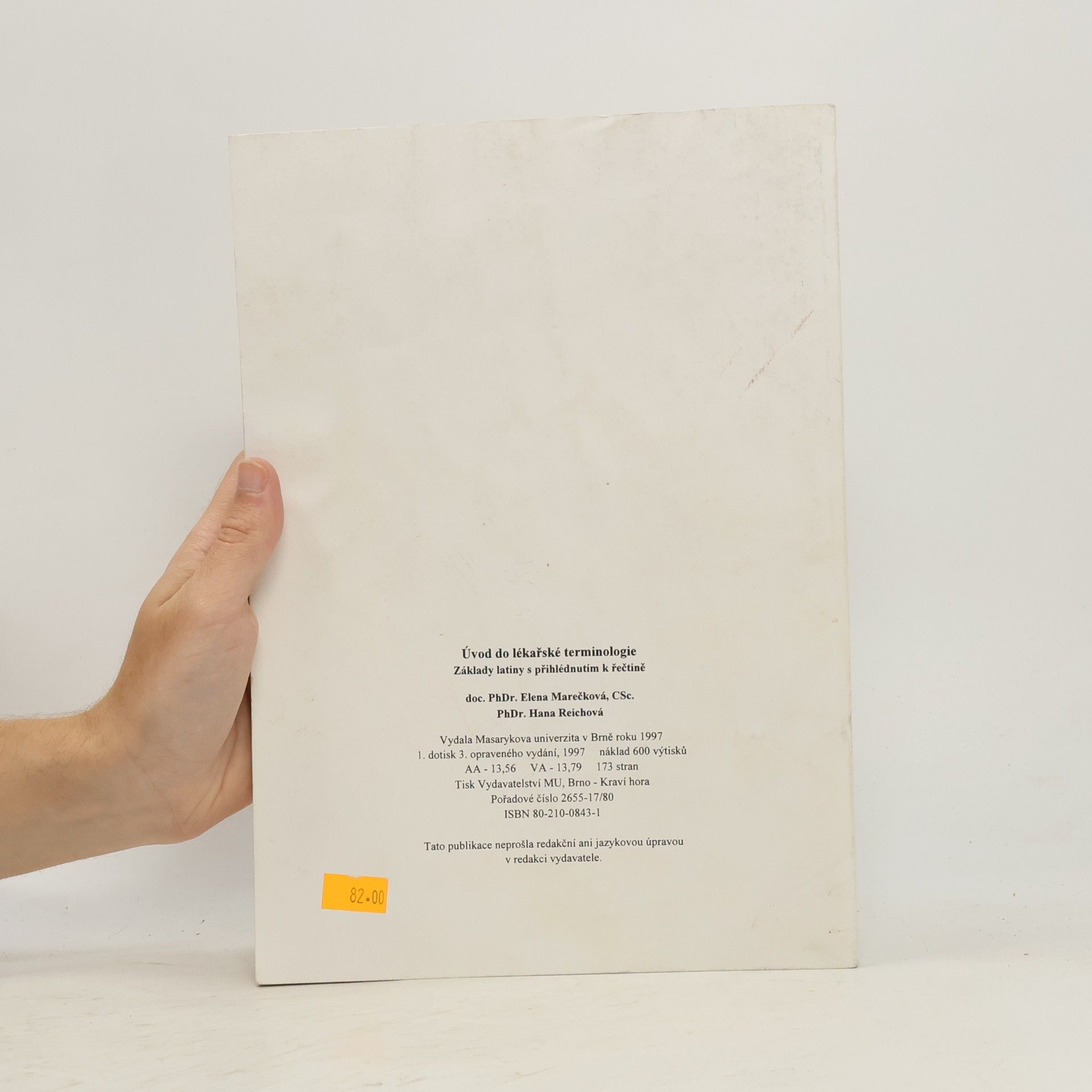Elena Marečková Úvod do lékařské terminologie
