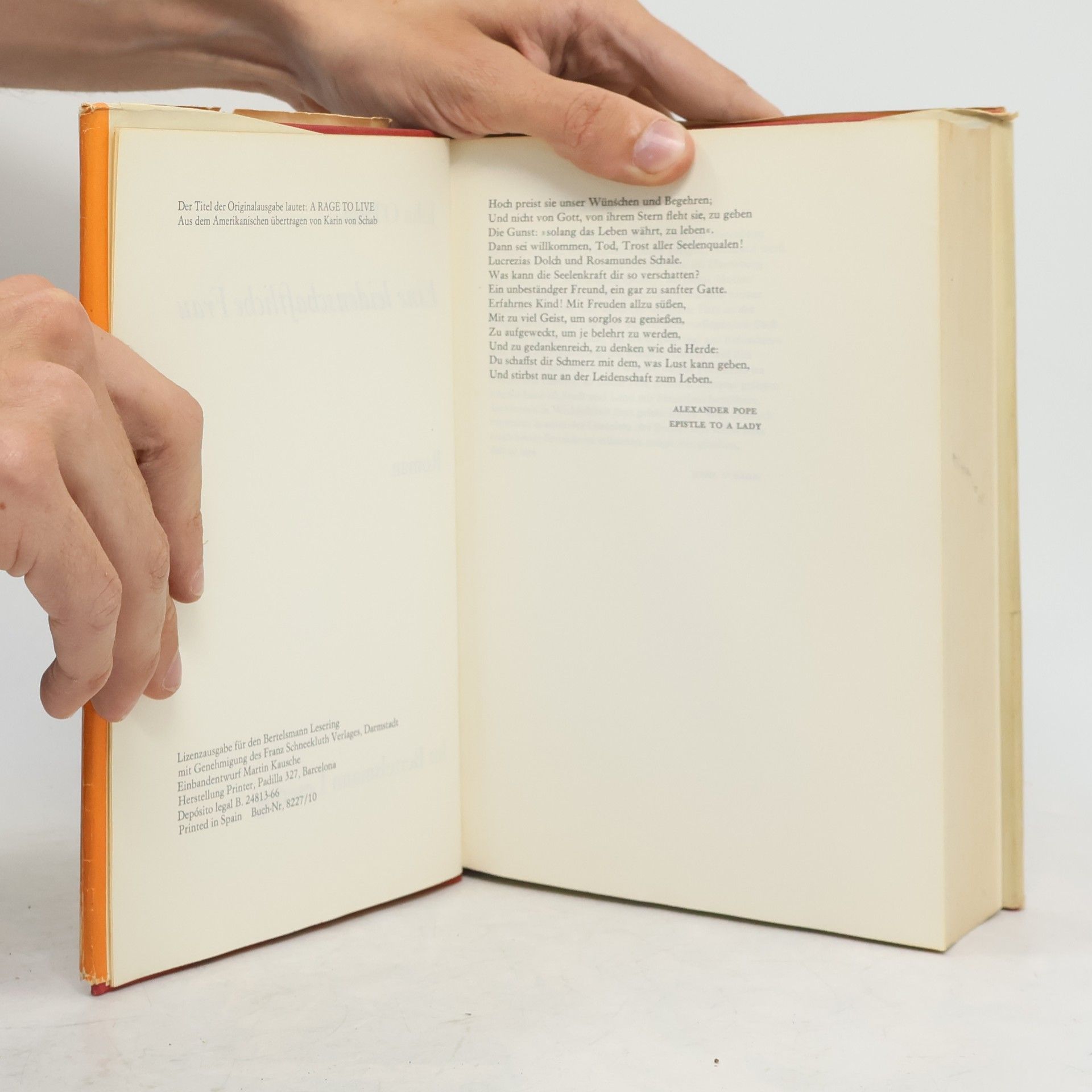 John O'Hara Eine leidenschaftliche Frau