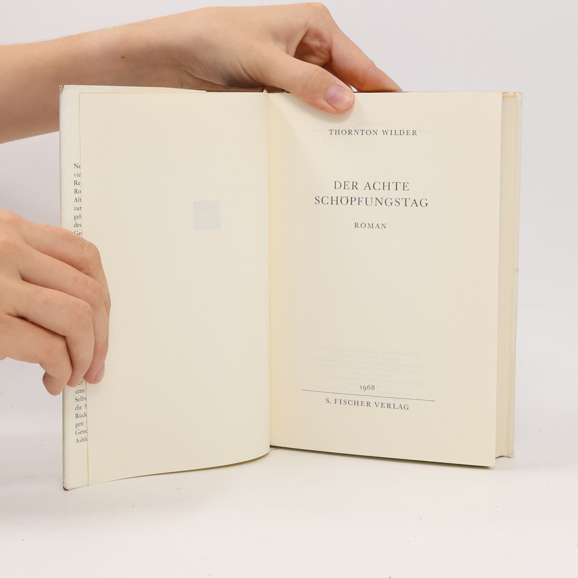 Thornton Wilder Der achte Schöpfungstag