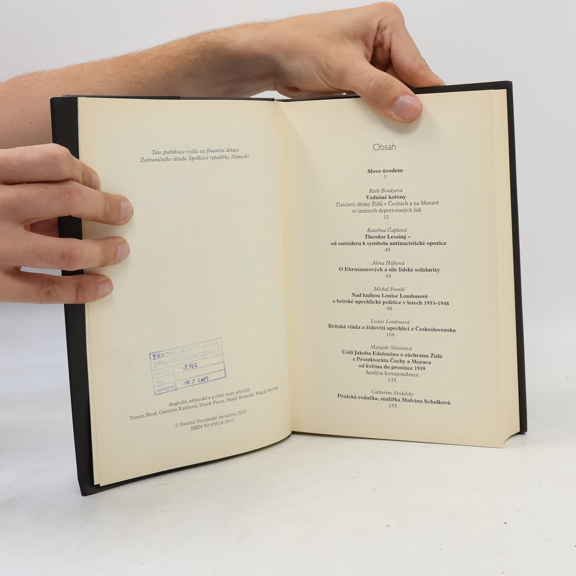 Autorenkollektiv Terezínské studie a dokumenty 2003