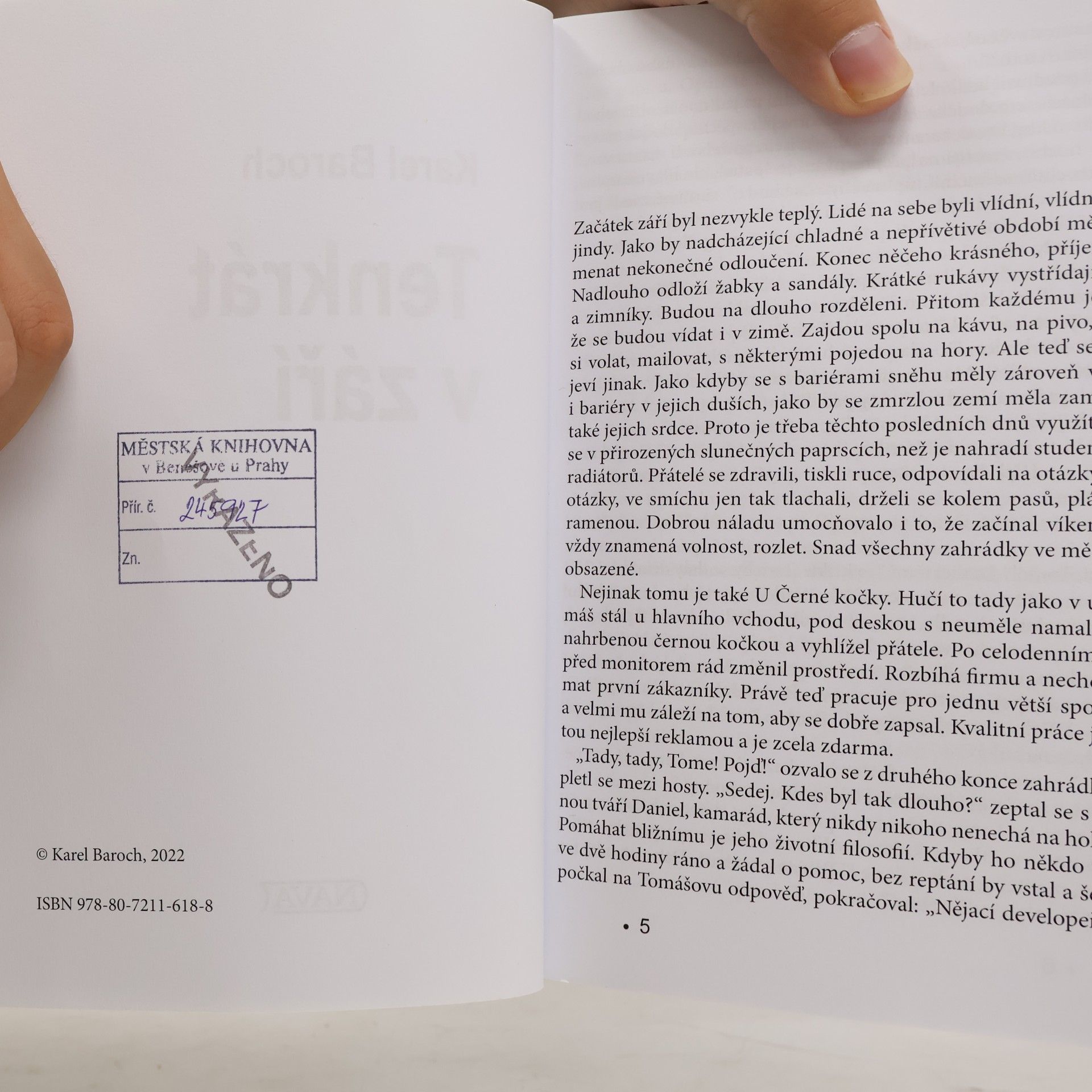 Karel Baroch Tenkrát v září