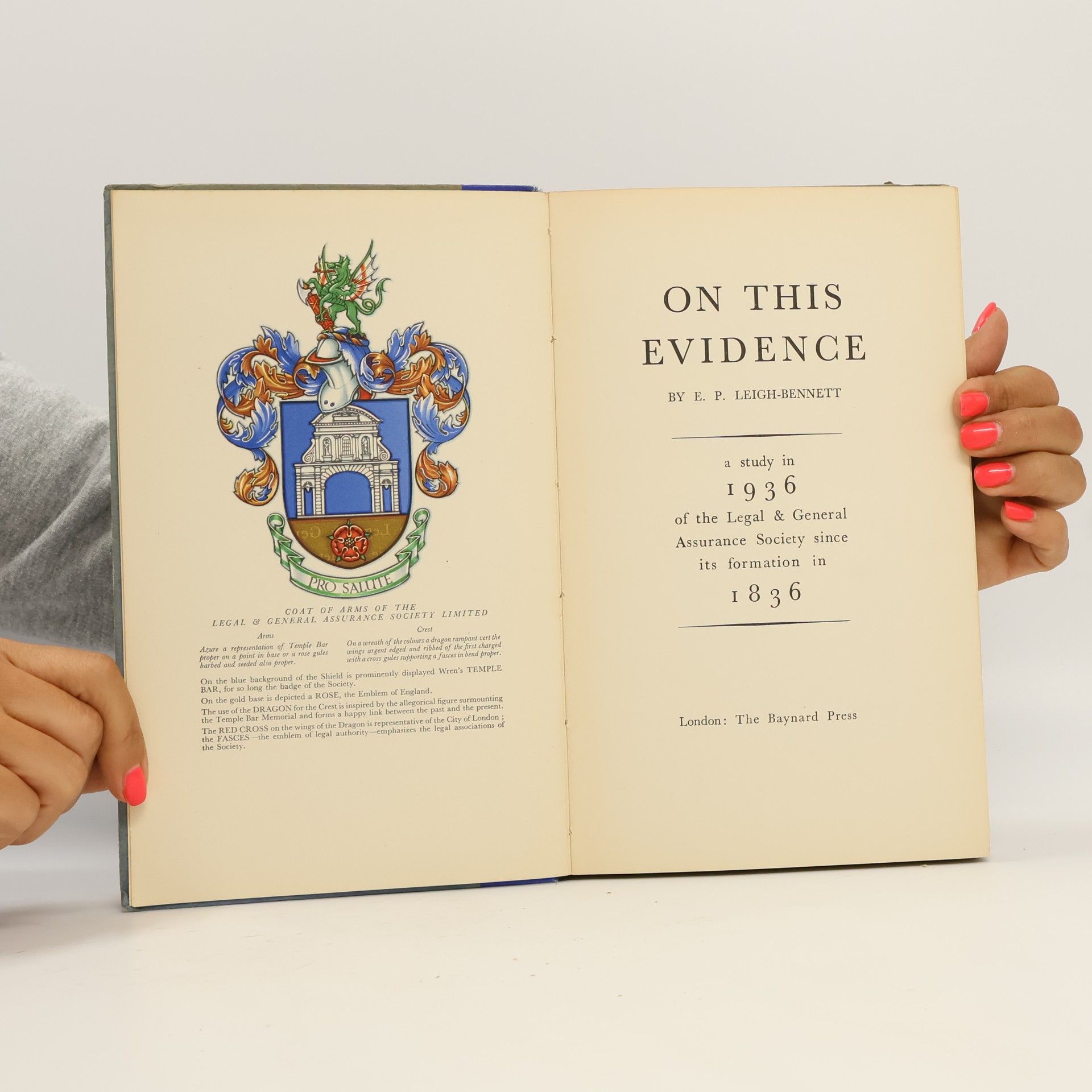 E. P. Leigh-Bennett On This Evidence