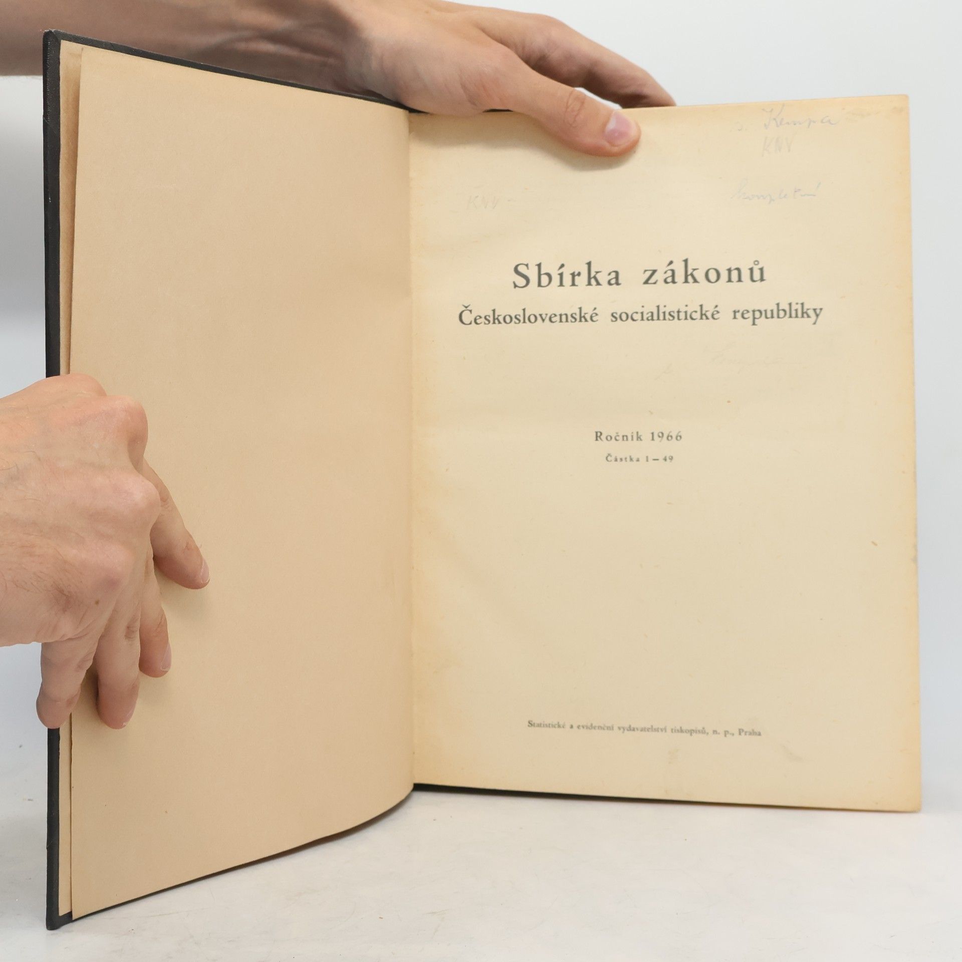 Kolektiv autorů Sbírka zákonů Československé socialistické republiky 1966