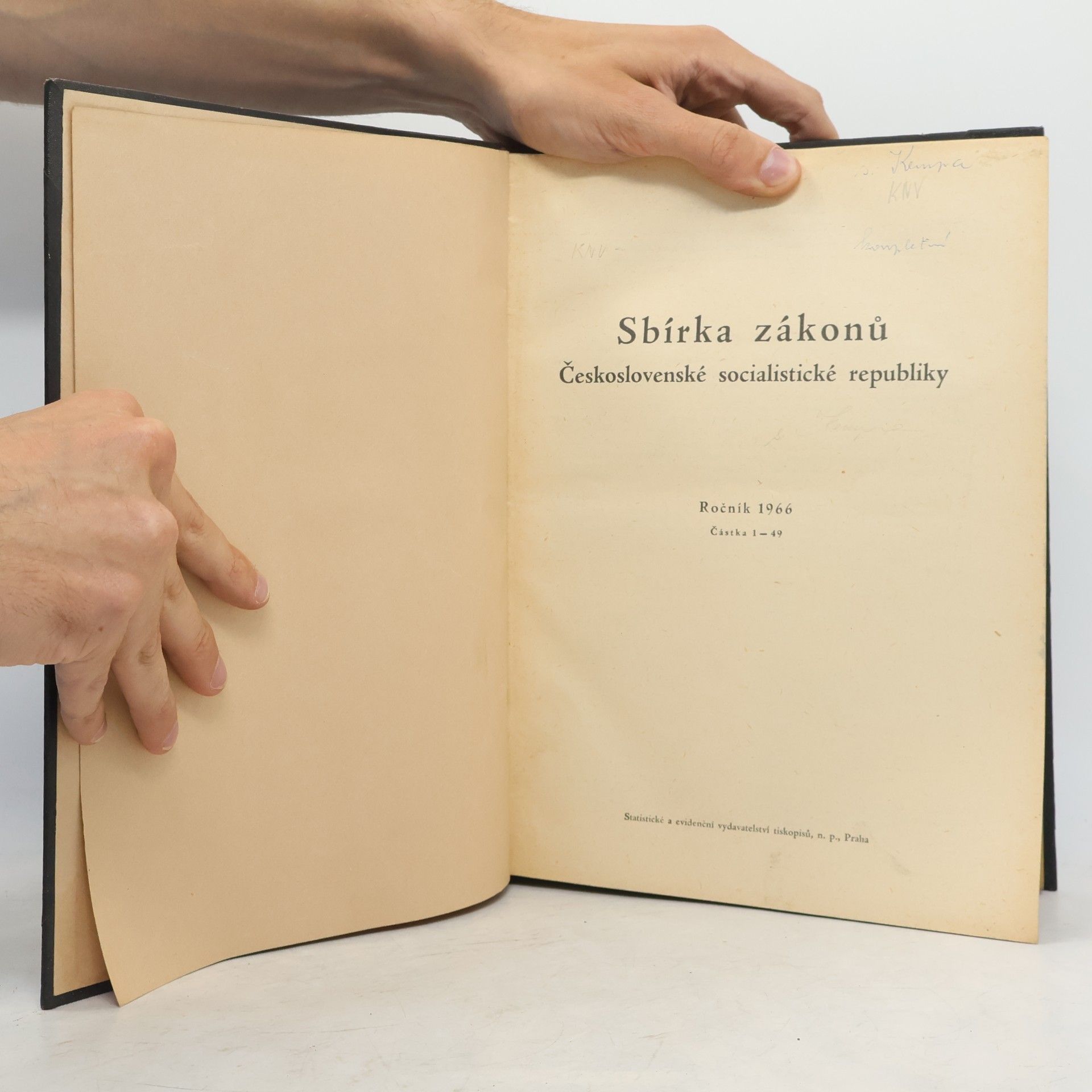 Kolektiv autorů Sbírka zákonů Československé socialistické republiky 1966
