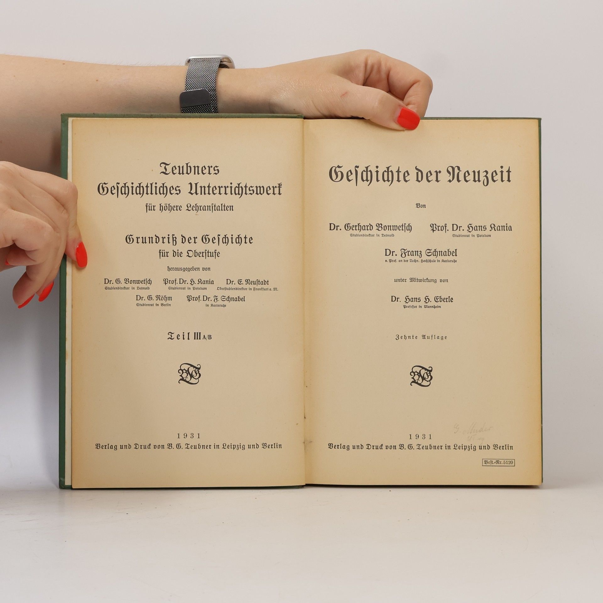 Gerhard Bonwetsch Geschichte der Neuzeit