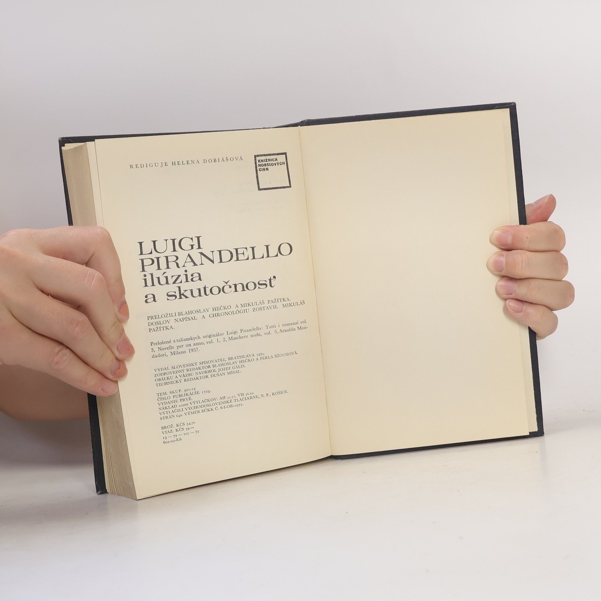 Luigi Pirandello Ilúzia a skutočnosť
