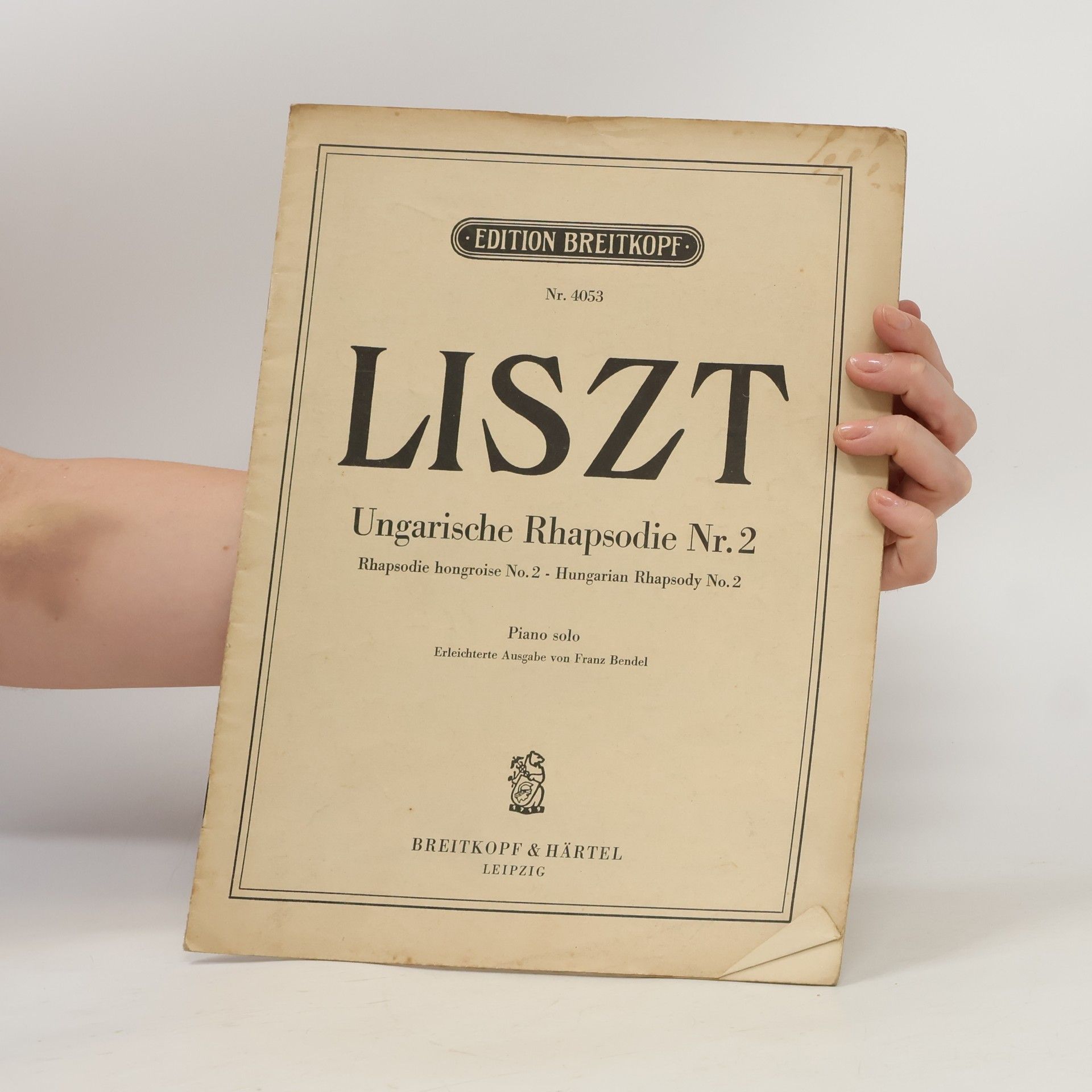 Franz von Liszt Liszt. Ungarische Rhapsodie Nr. 2