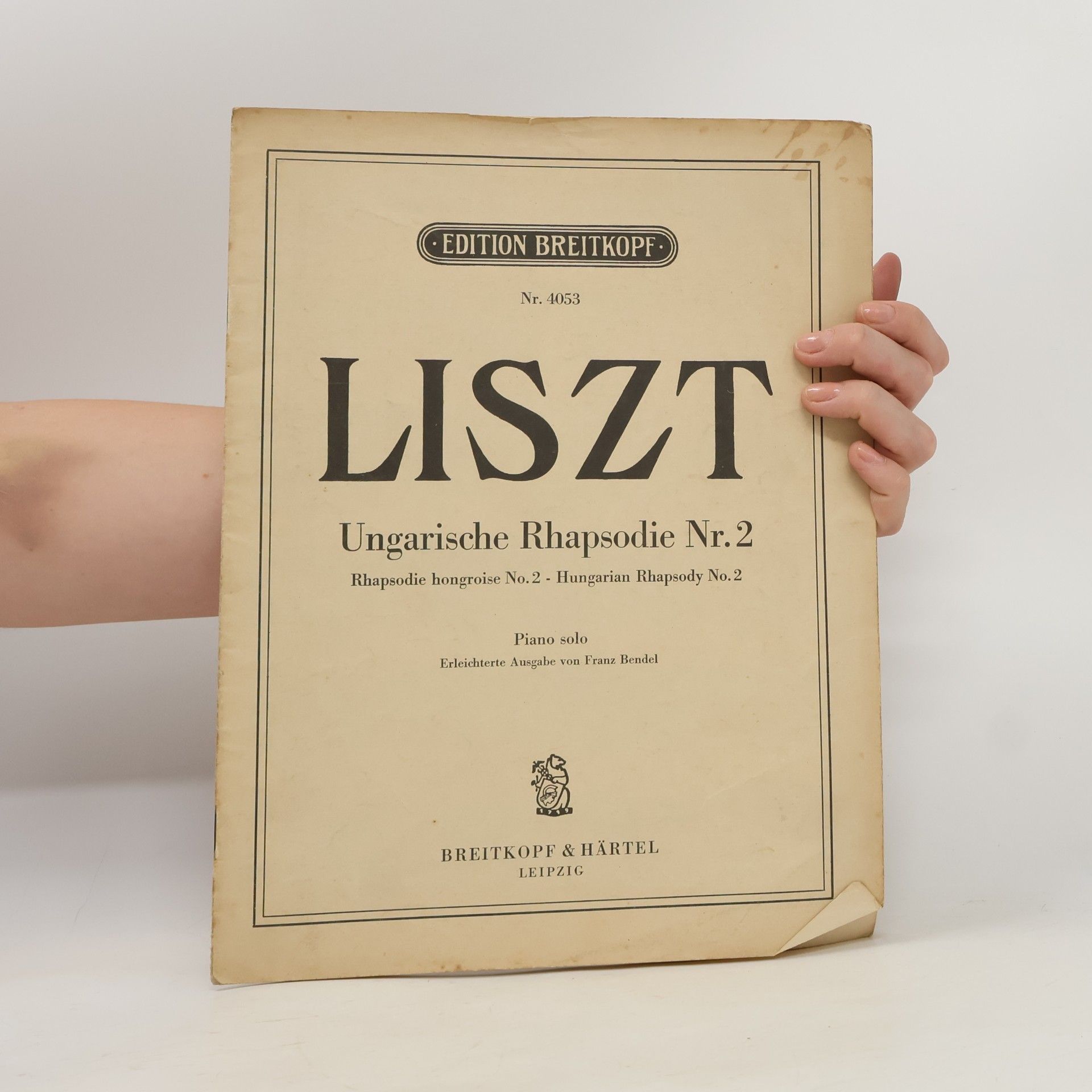 Franz von Liszt Liszt. Ungarische Rhapsodie Nr. 2