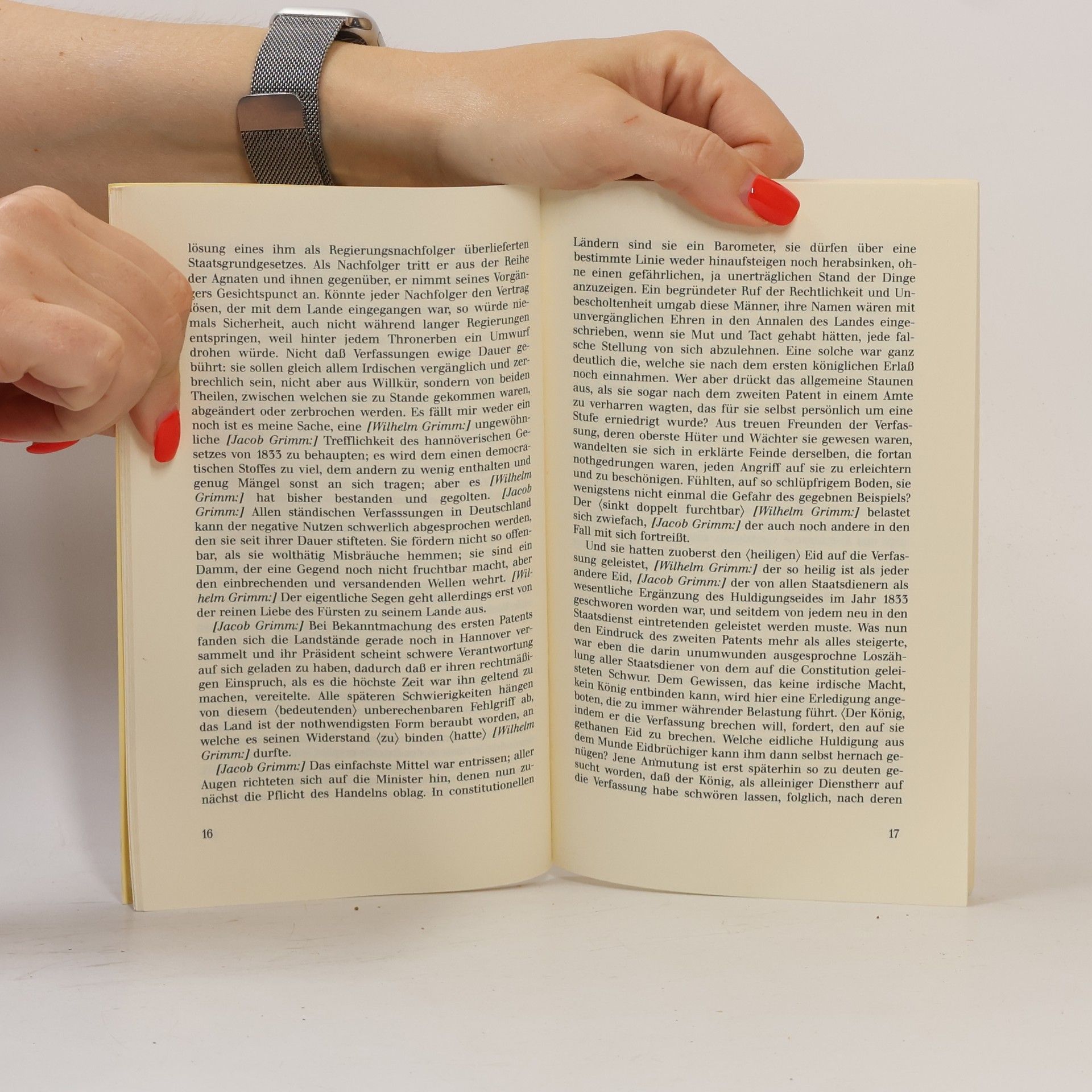 Jacob Grimm Jacob Grimm über seine Entlassung