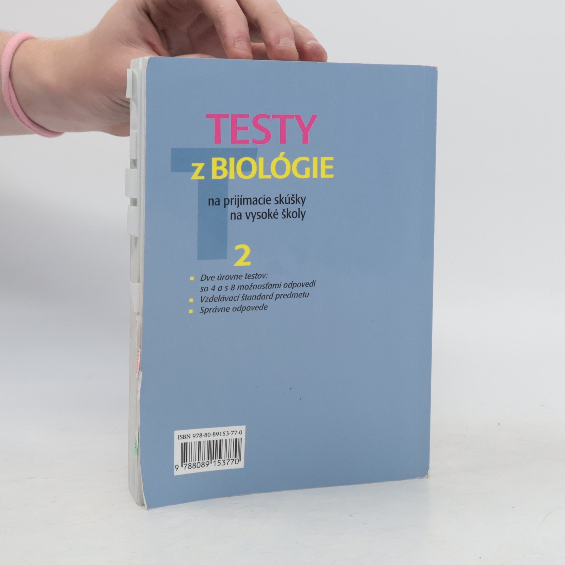 Petra Augustin Testy z biológie na prijímacie skúšky na vysoké školy 2