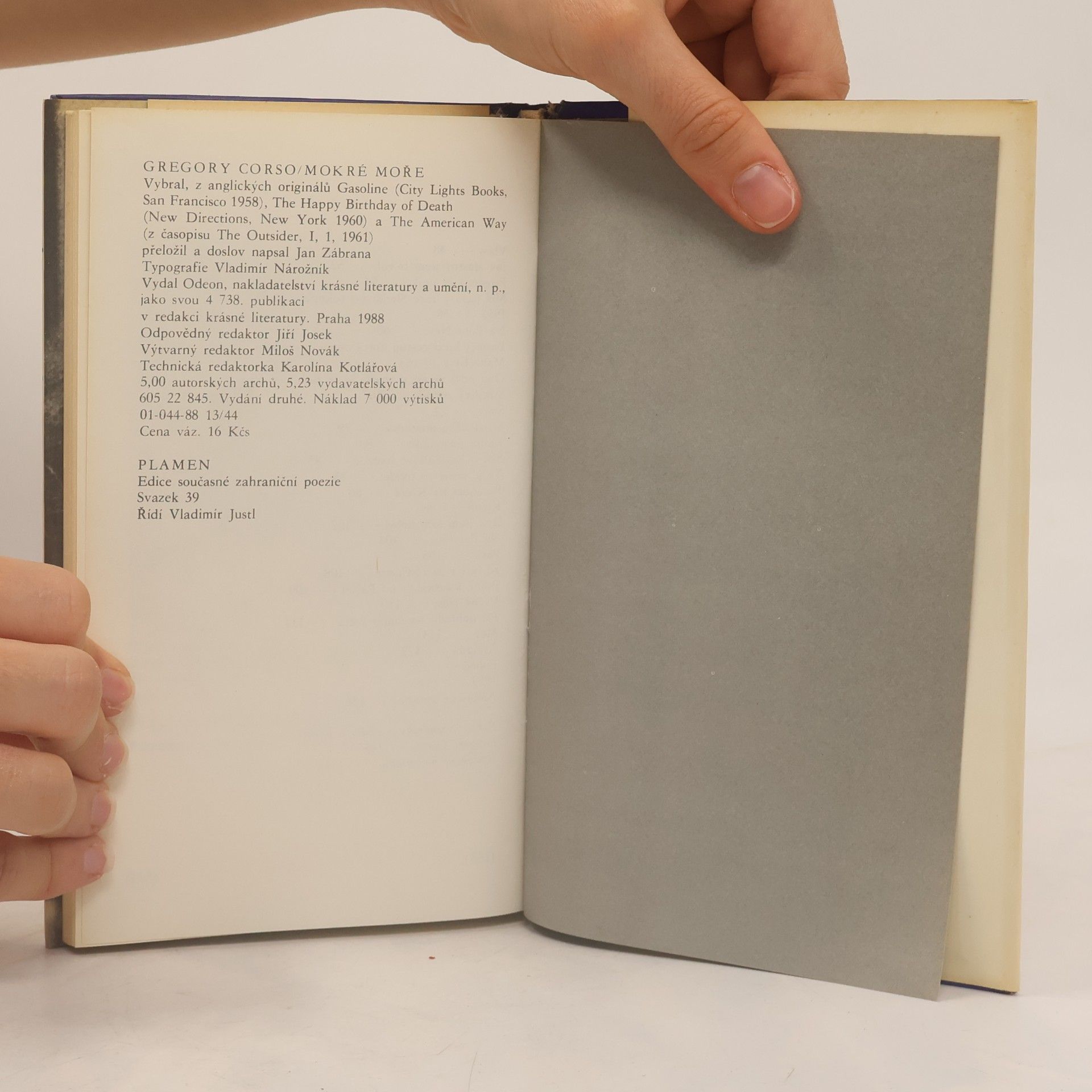 Gregory Corso Mokré moře