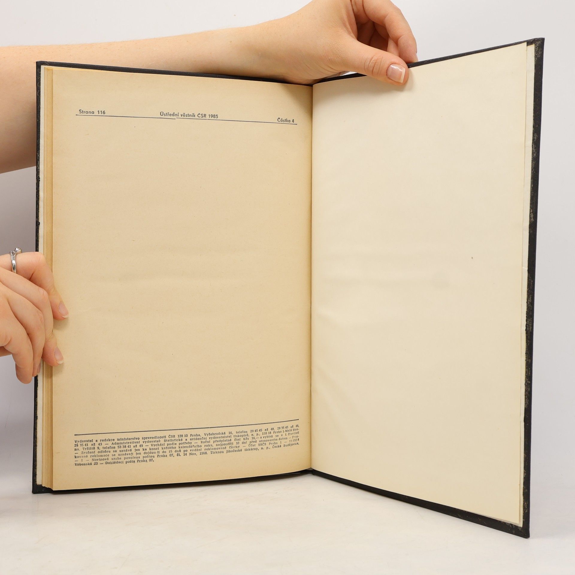 Autores varios Ústřední věstník ČSR 1985
