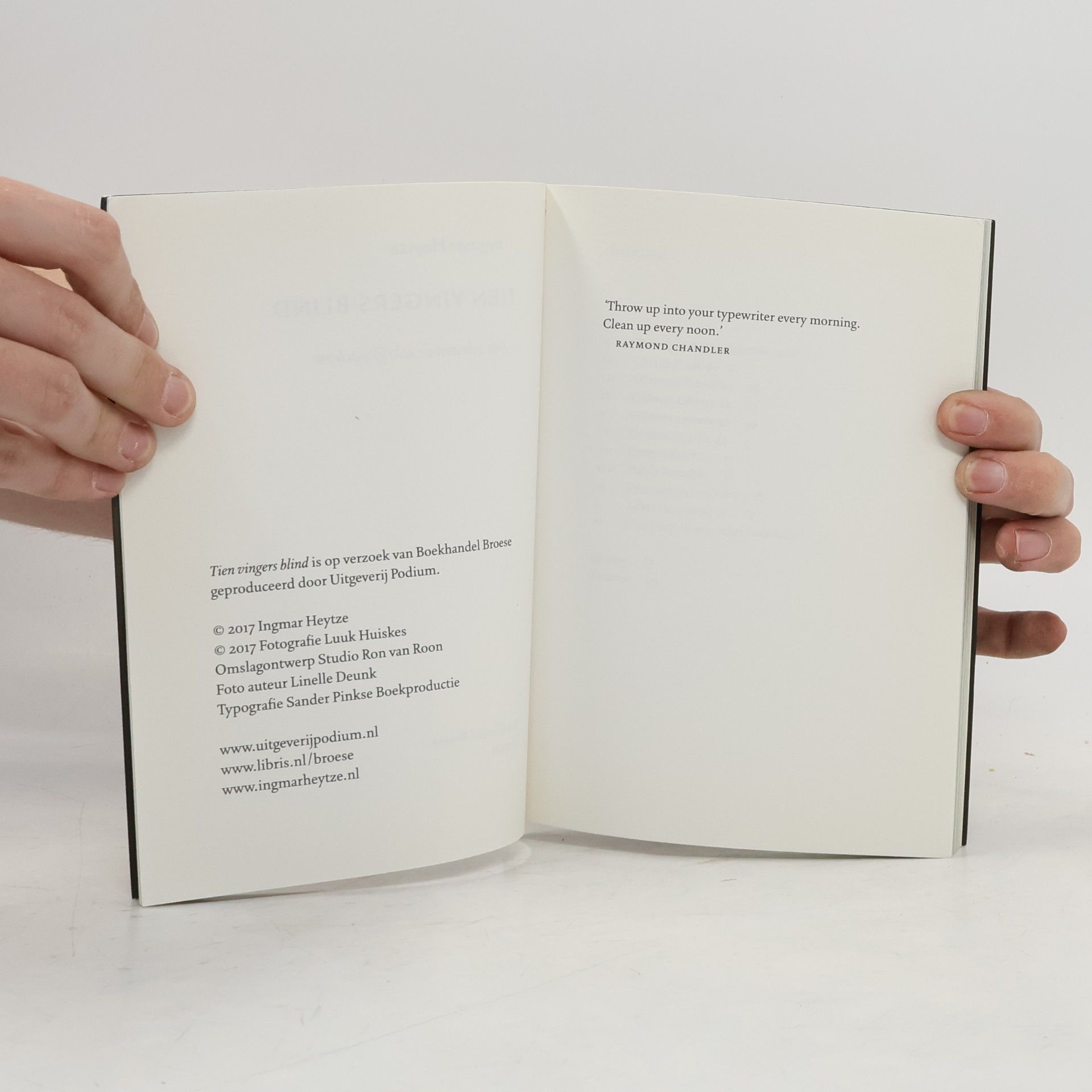 Ingmar Heytze Tien vingers blind