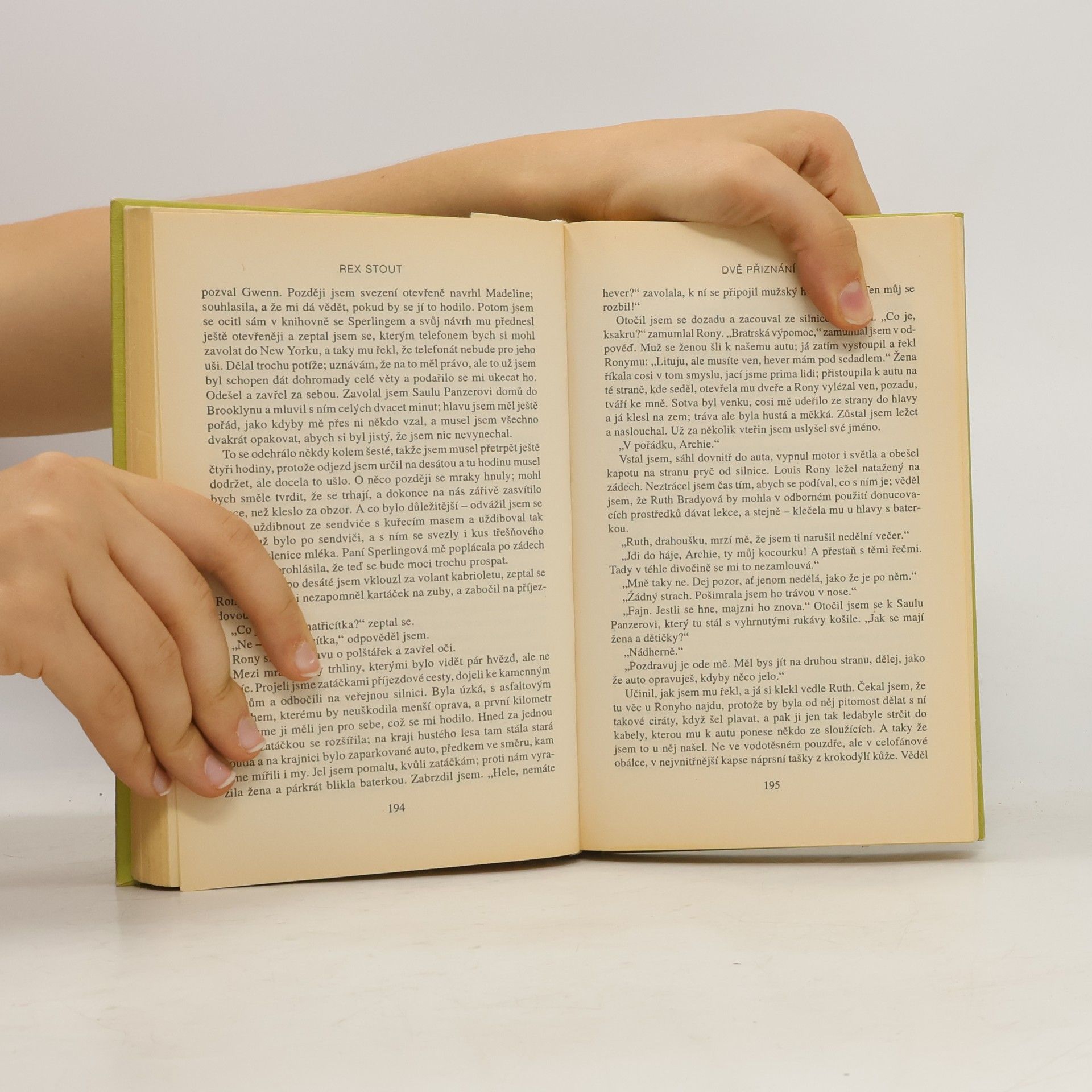 Rex Stout Kdyby smrt někdy spala. Dvě přiznání