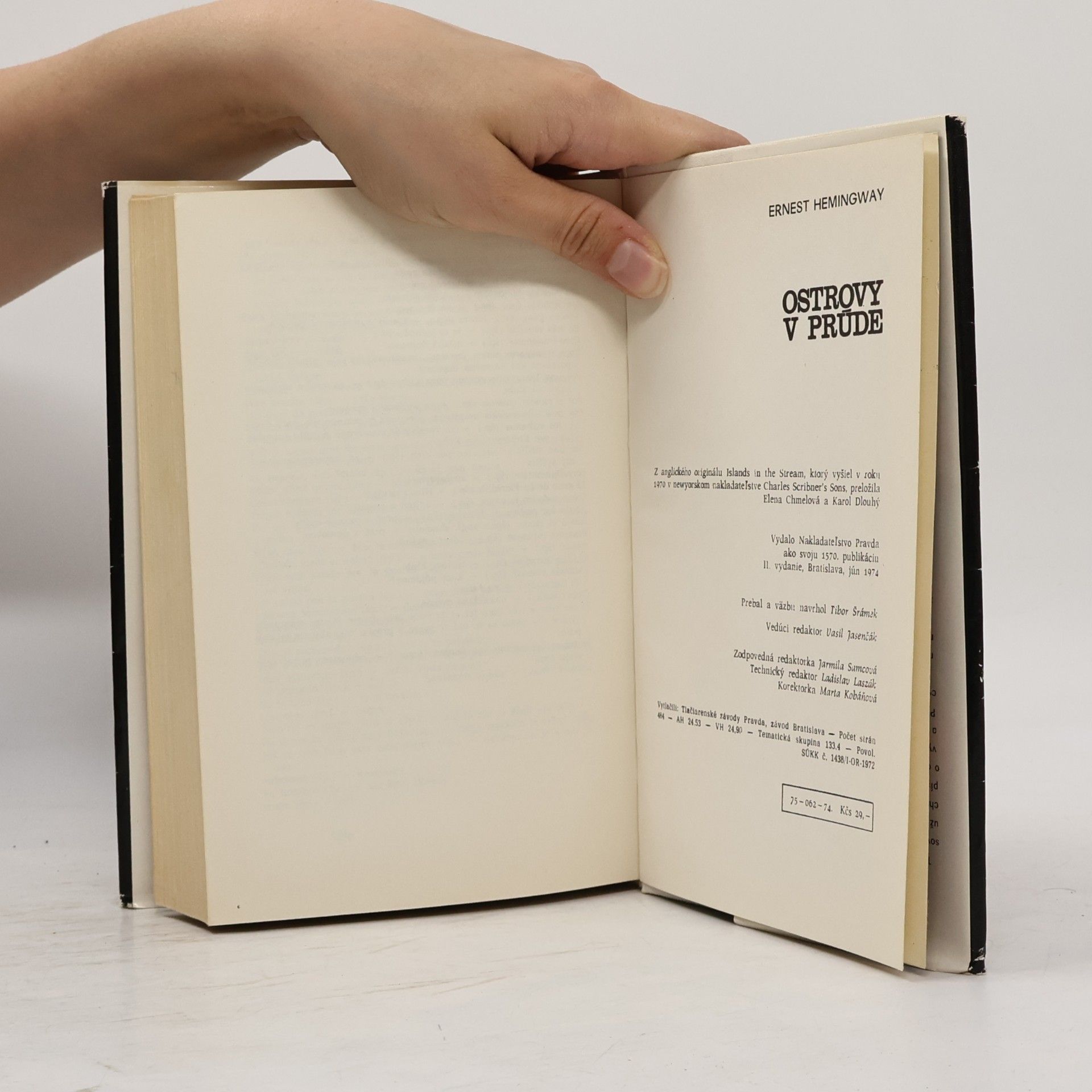 Ernest Hemingway Ostrovy v prúde