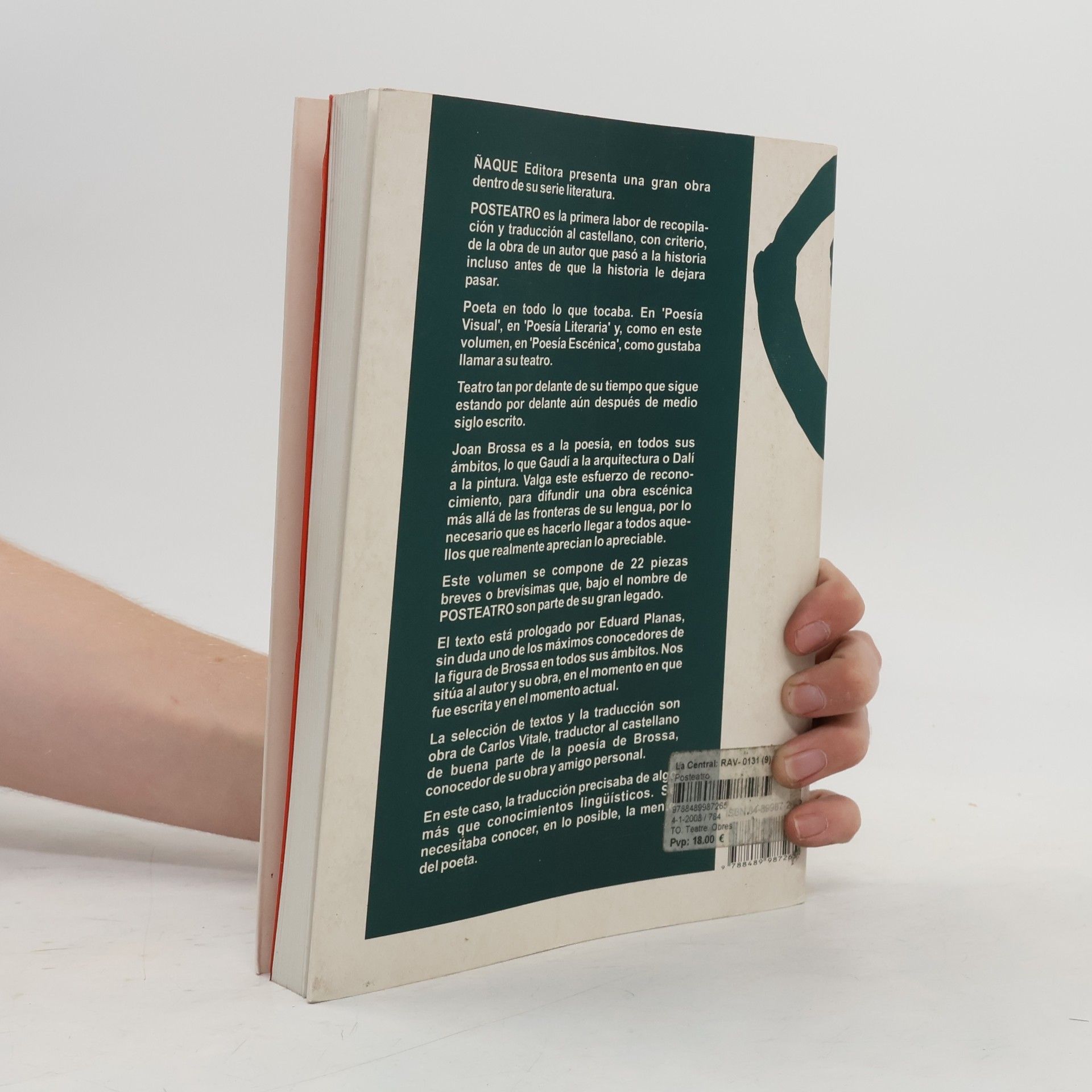 Joan Brossa Serie Literatura - 9: Posteatro