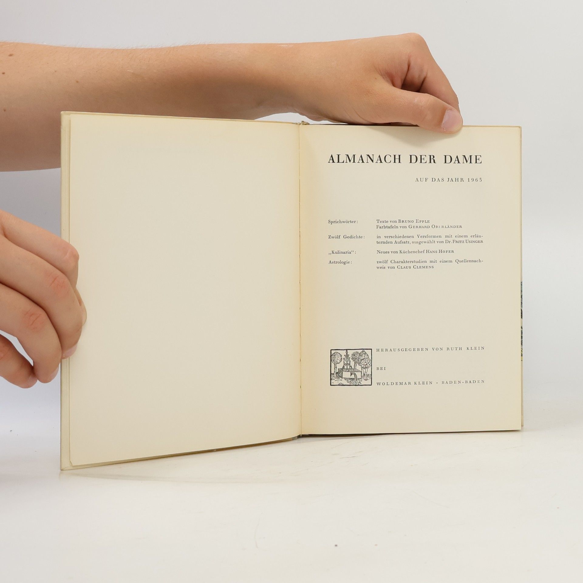 Autorenkollektiv Almanach der Dame auf das Jahr 1963