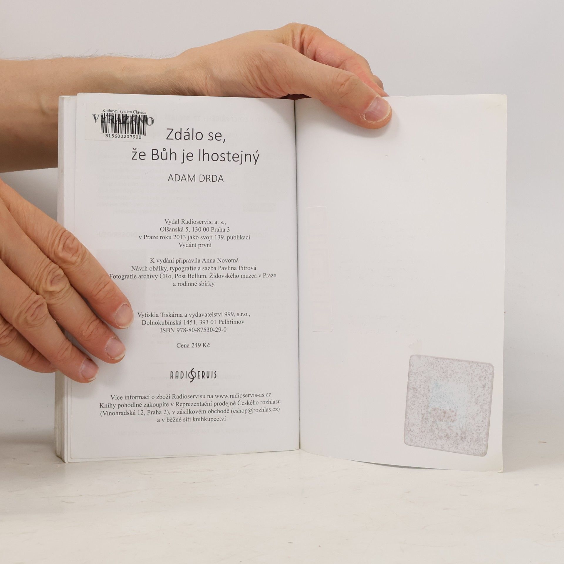 Adam Drda Zdálo se, že Bůh je lhostejný : židovské osudy - z rozhlasového cyklu Příběhy 20. století