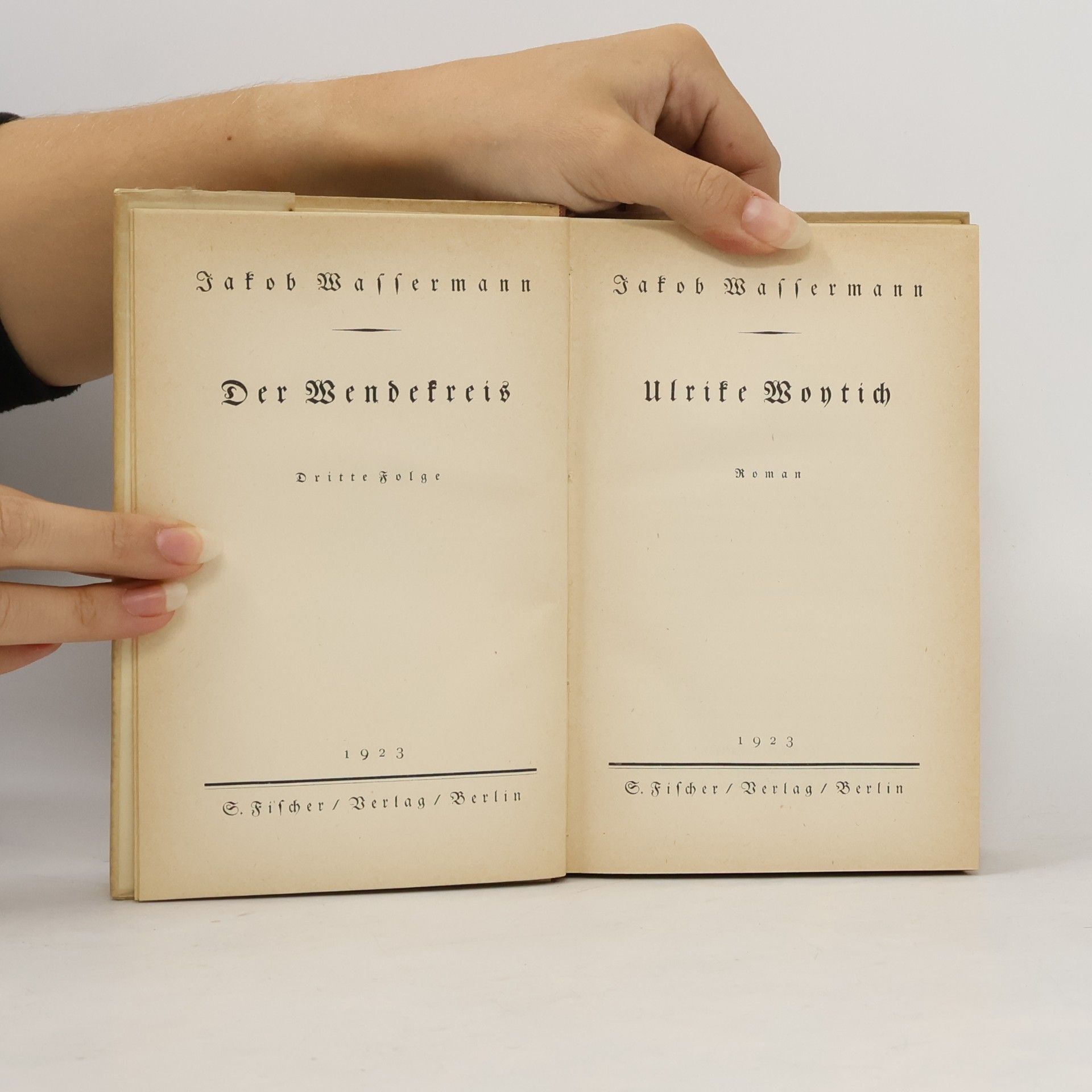 Jakob Wassermann Der Wendekreis. Dritte Folge: Ulrike Woytich