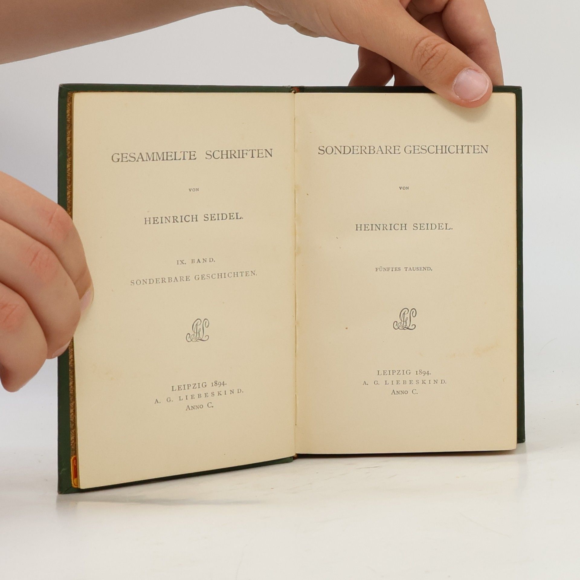 Heinrich Seidel Sonderbare Geschichten