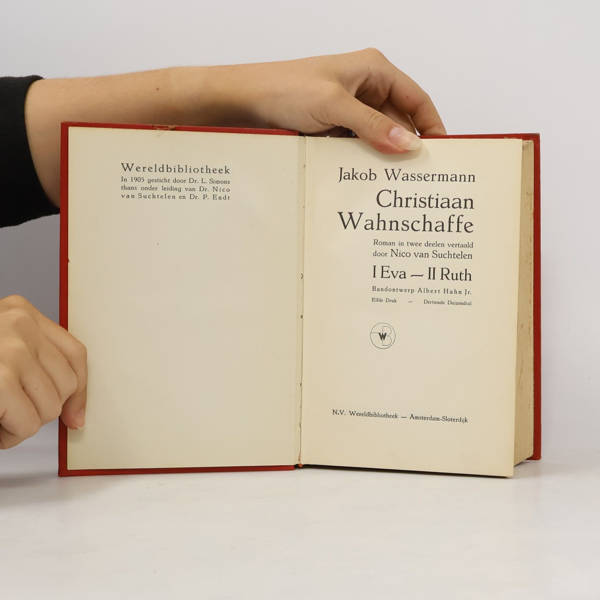 Jakob Wassermann Christiaan Wahnschaffe