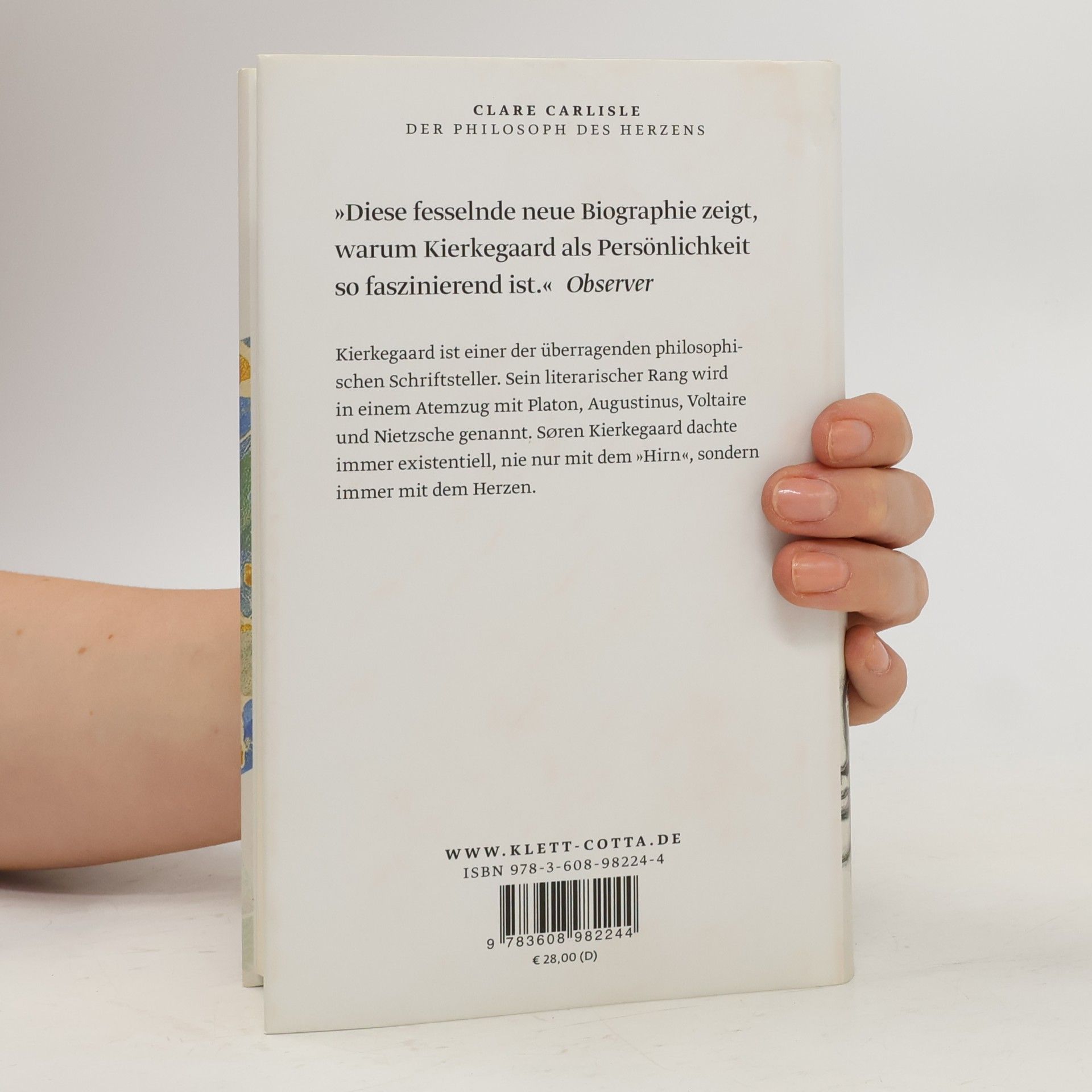 Clare Carlisle Der Philosoph des Herzens