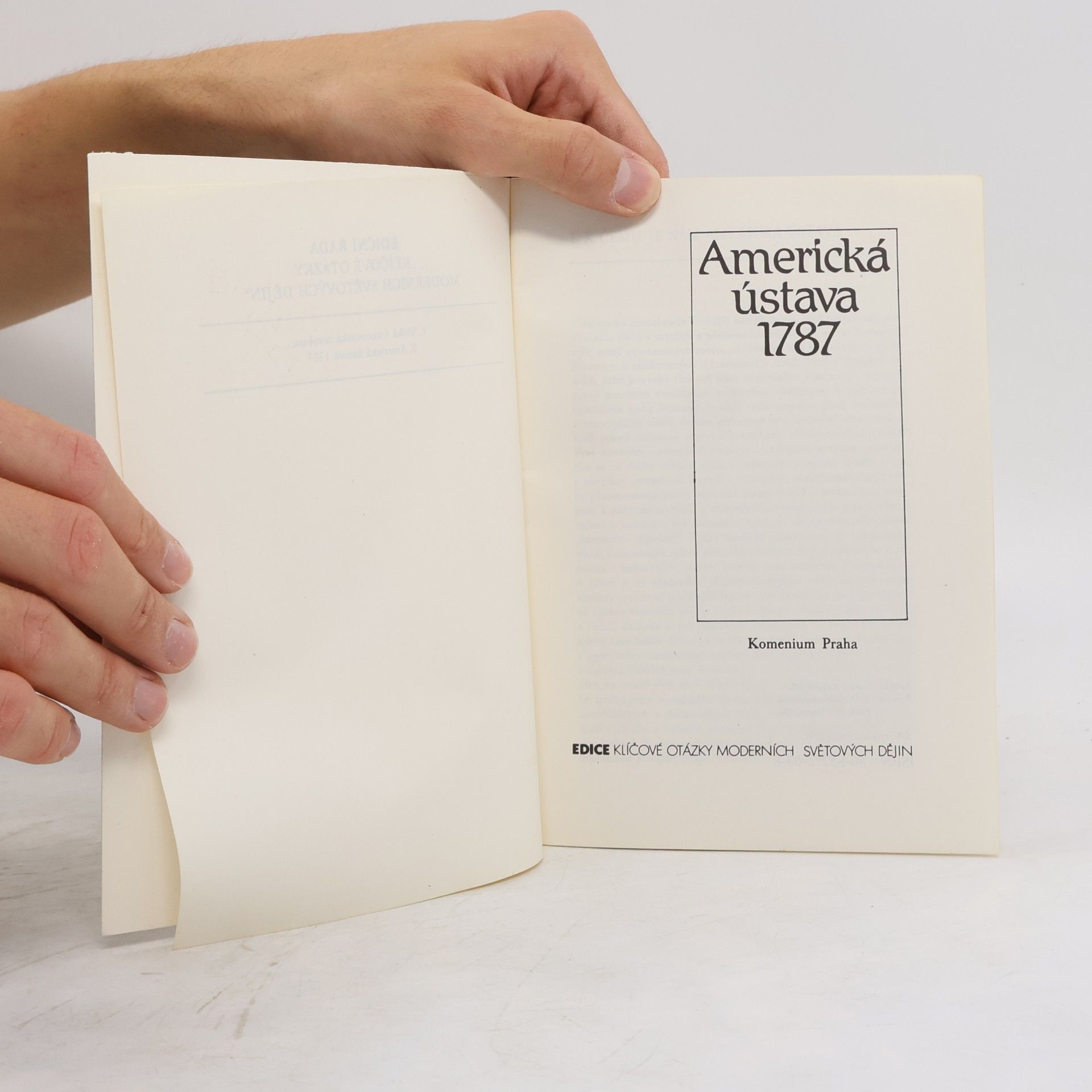 Svatava Raková Americká ústava 1787