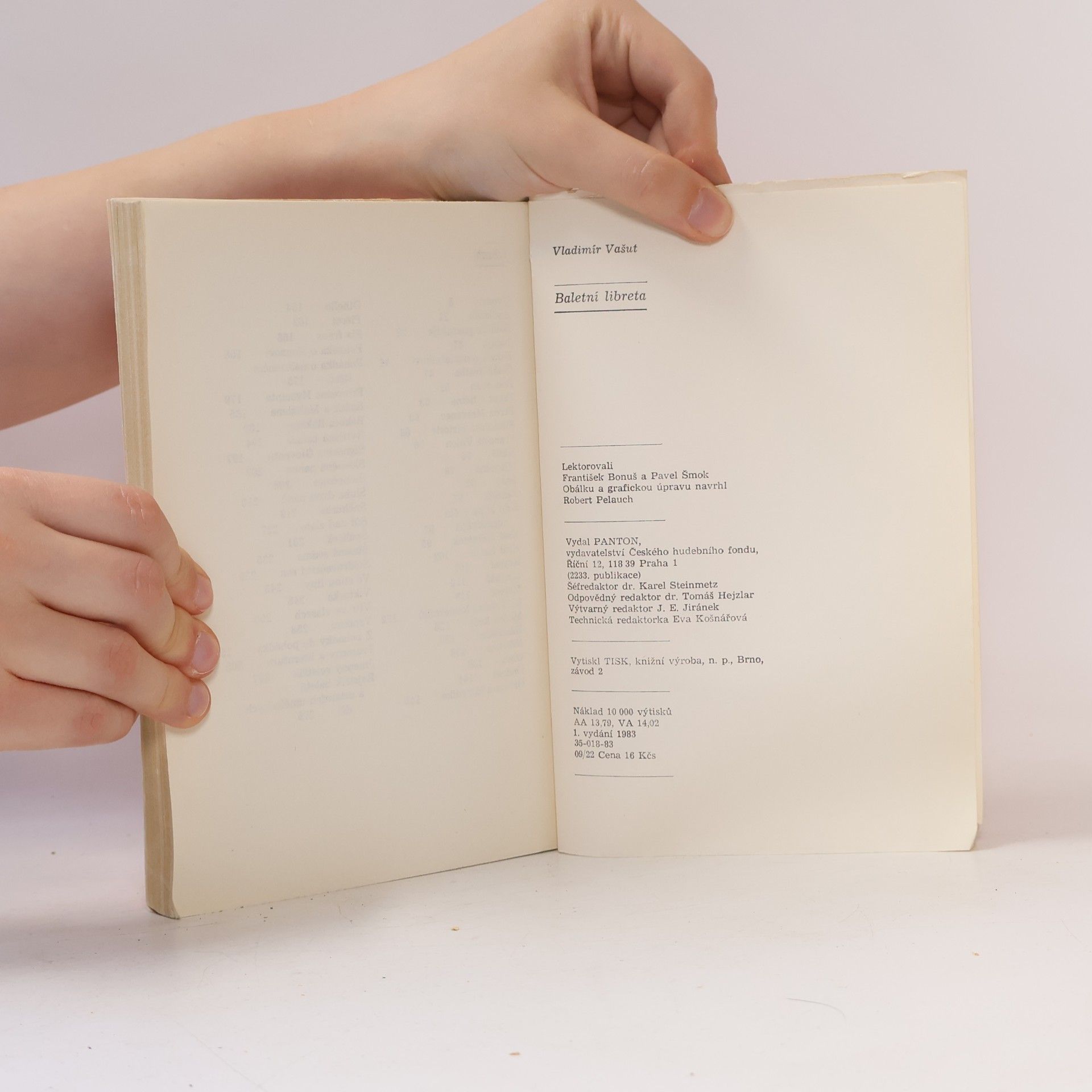Vladimír Vašut Baletní libreta 1