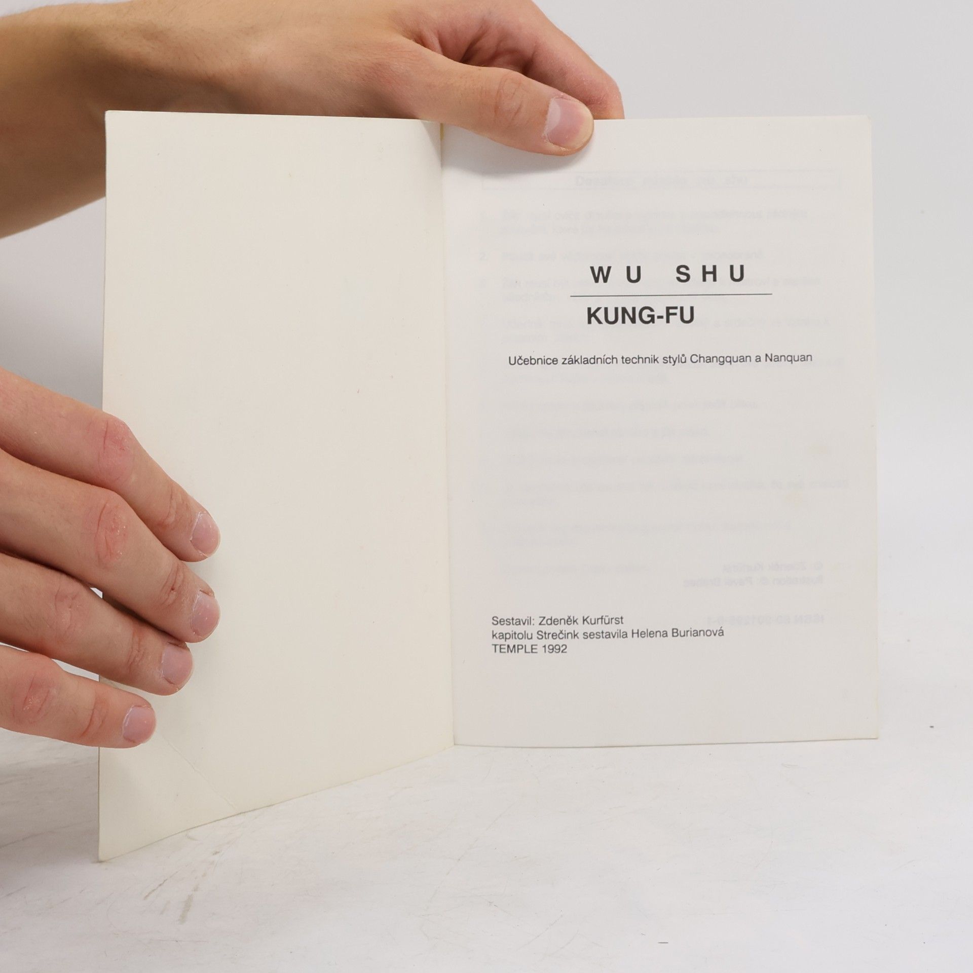 Zdeněk Kurfürst Wu shu kung-fu