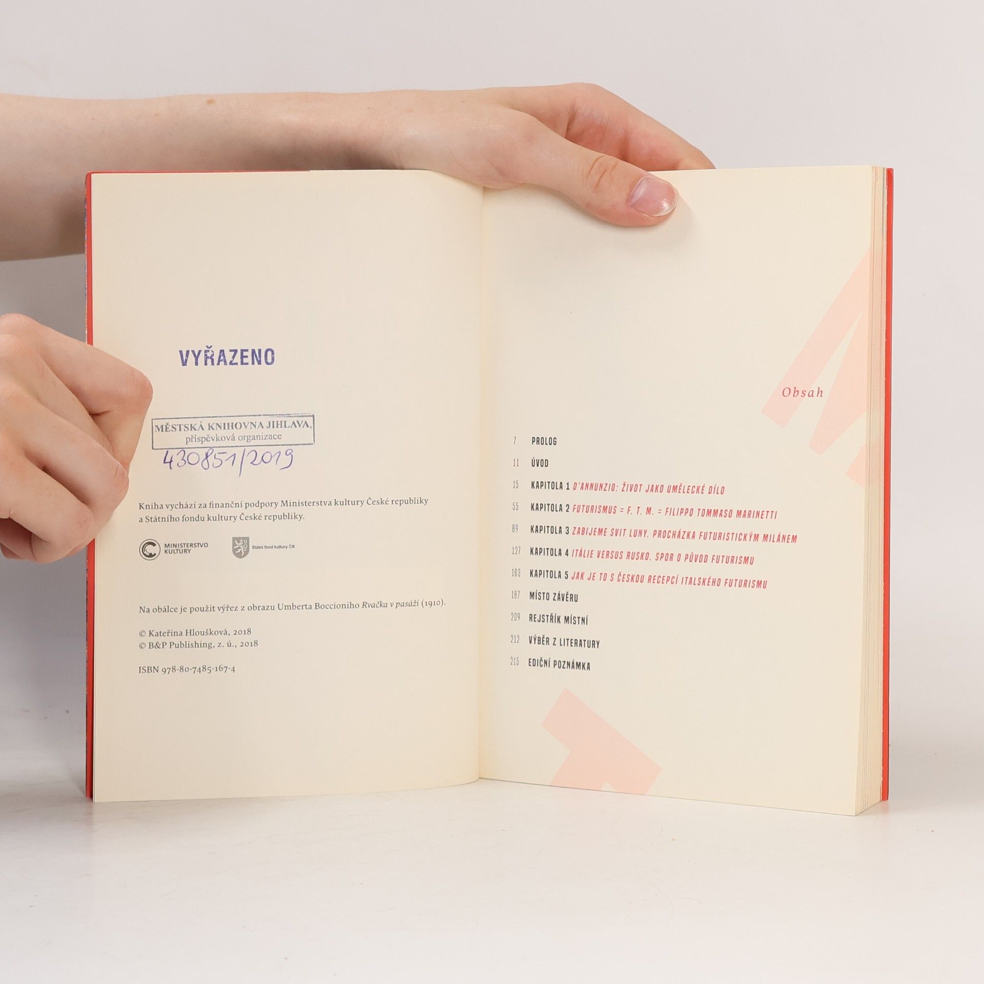 Kateřina Hloušková F. T. M. = Futurismus - Malý bedekr futuristické avantgardy