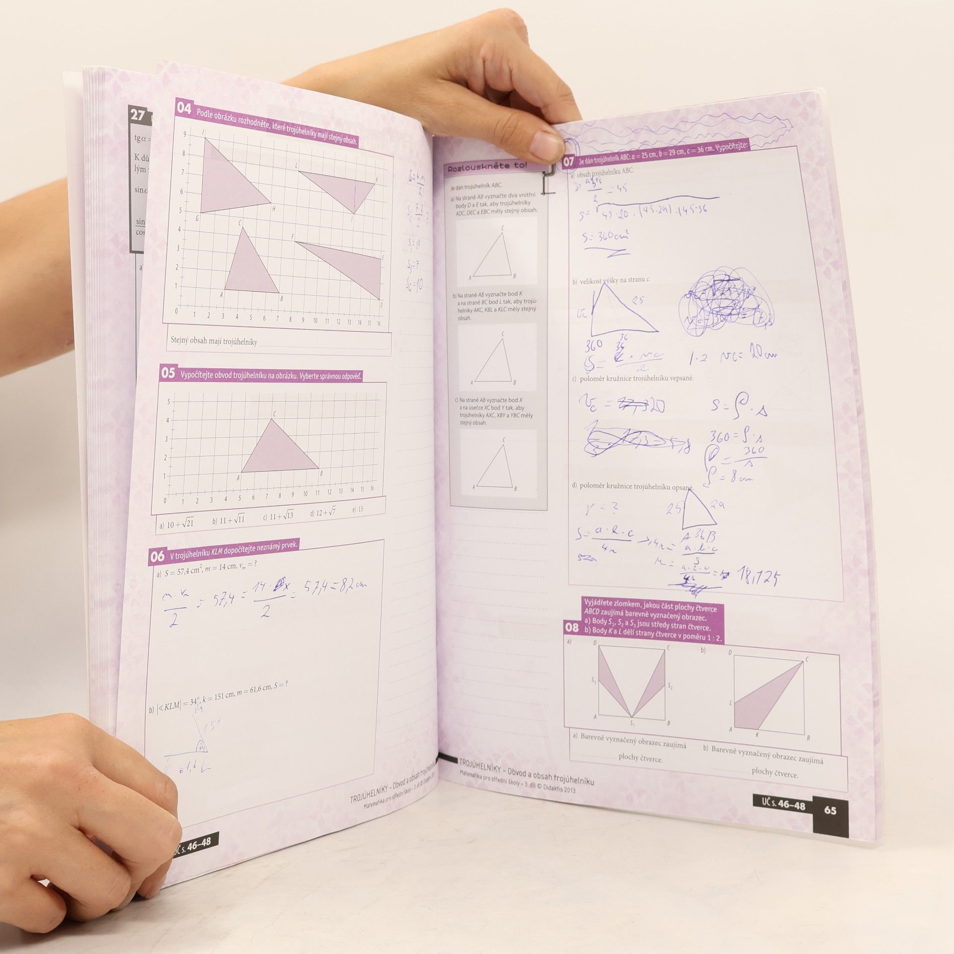 kolektiv Matematika pro střední školy 3. díl. Planimetrie. Pracovní sešit 1