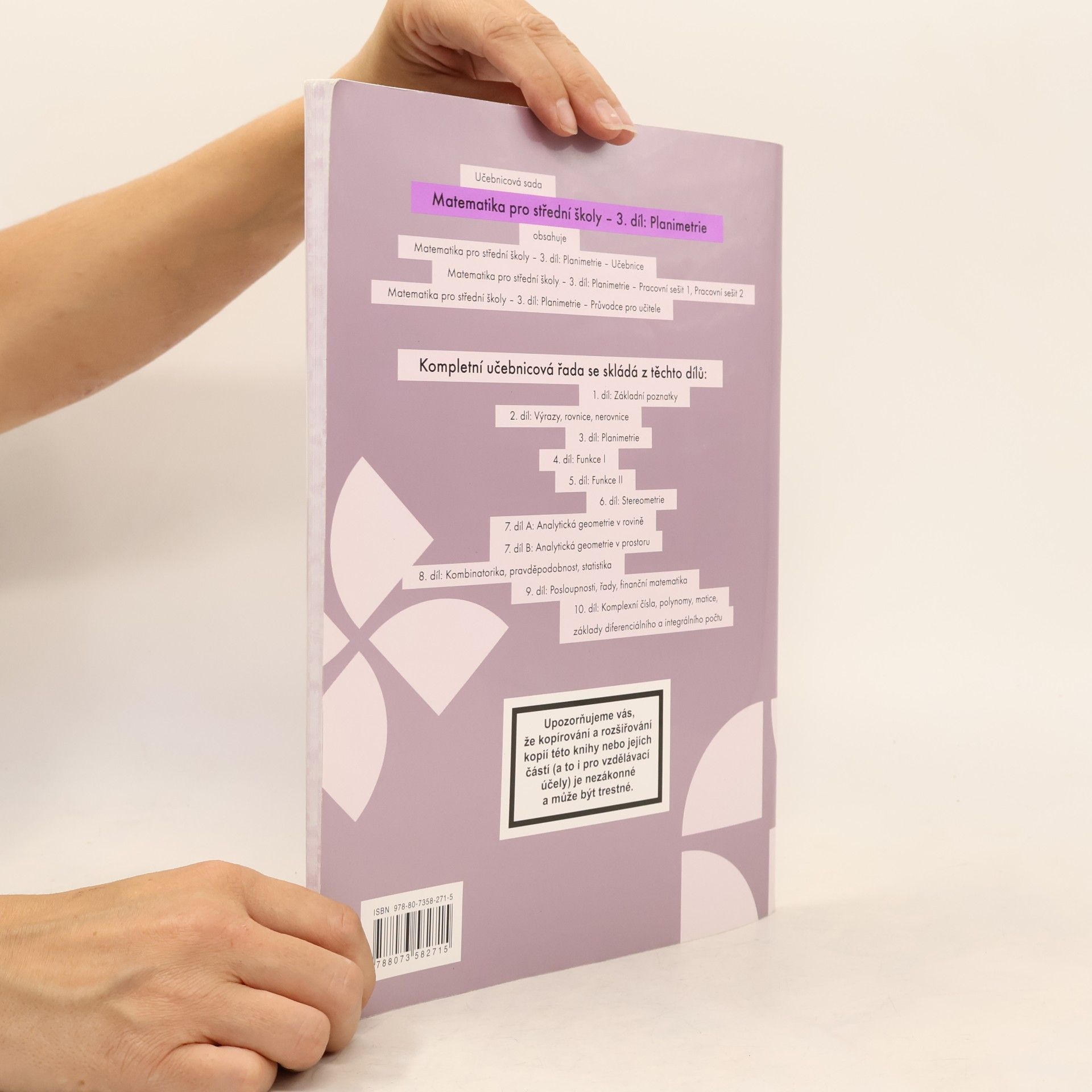kolektiv Matematika pro střední školy 3. díl. Planimetrie. Pracovní sešit 1