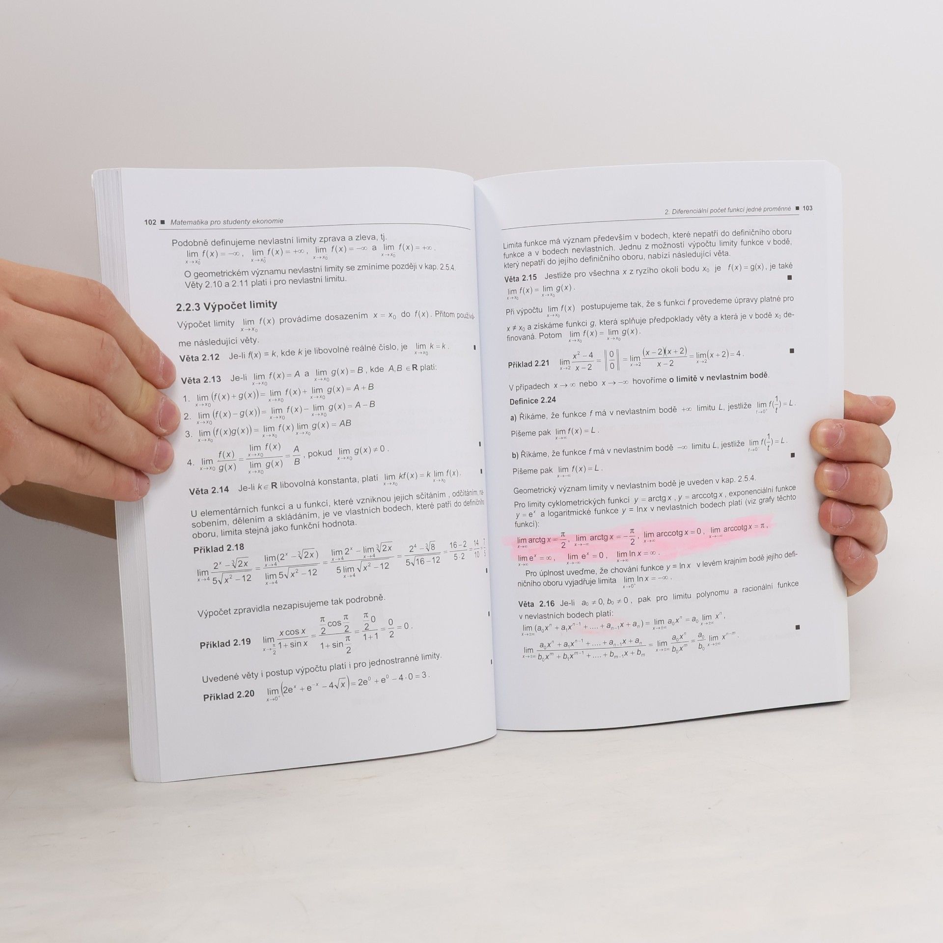 Jiří Moučka Matematika pro studenty ekonomie