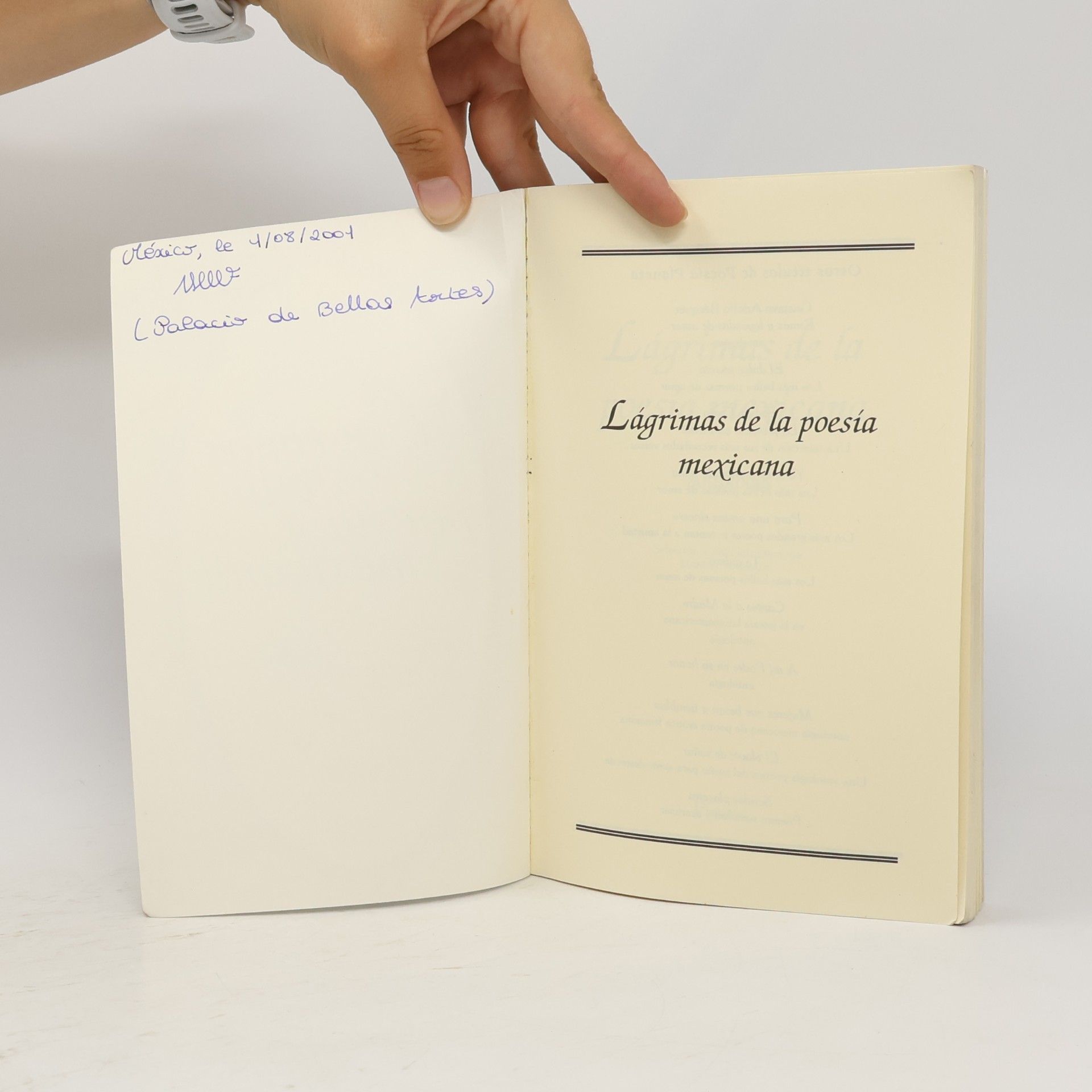 Manuel Andrade Lágrimas de la poesía mexicana